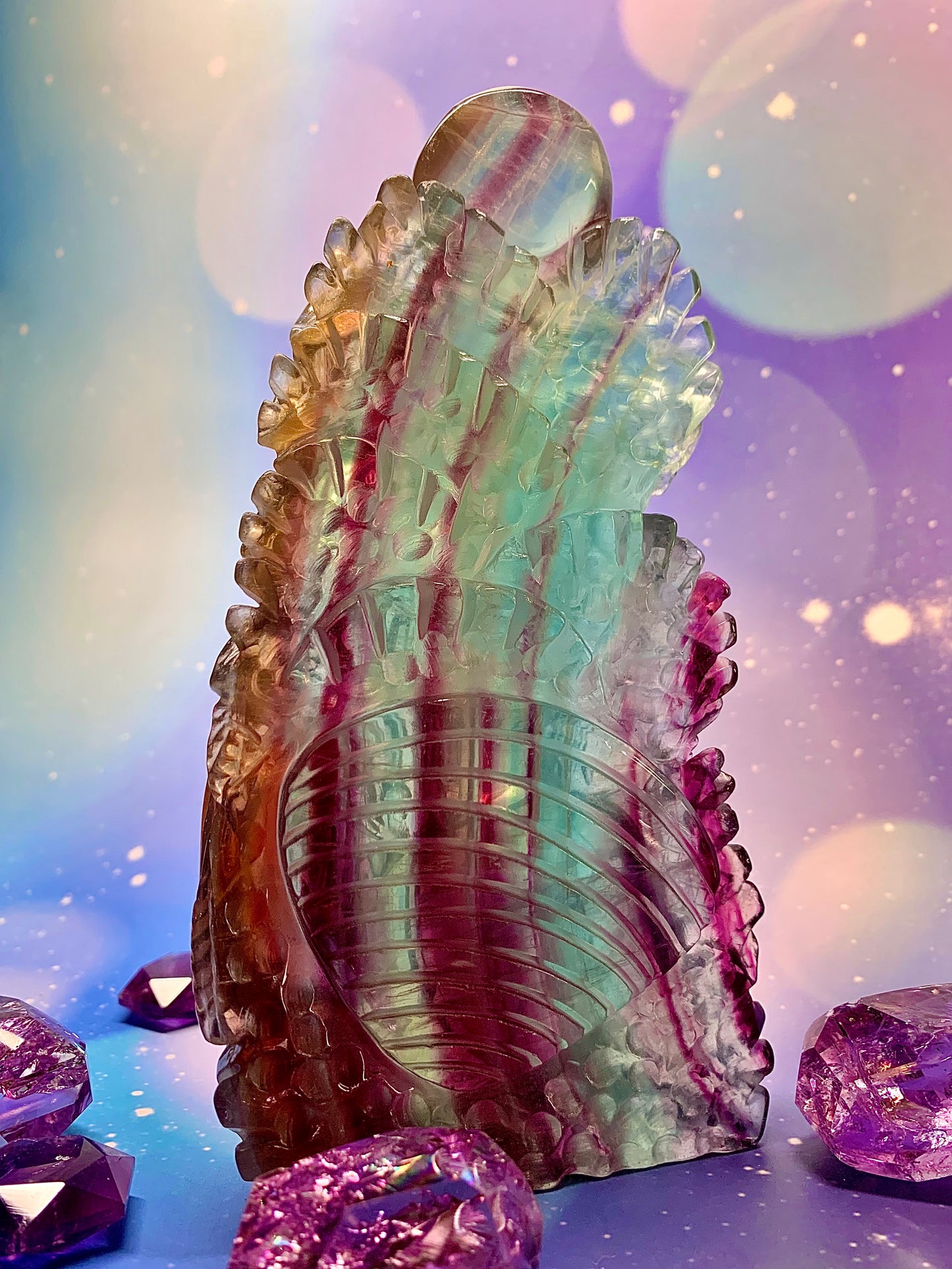 Candy 🍭 Fluorite Sea Turtle 🐢 & Fish 🐟 Scene