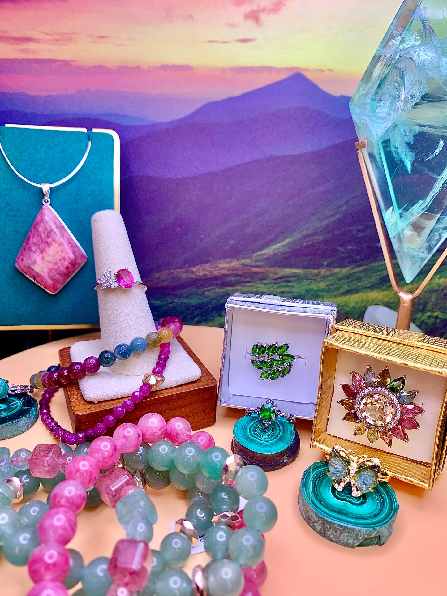 Pink Topaz Butterfly ๐ฆ Ring in Sterling Silver