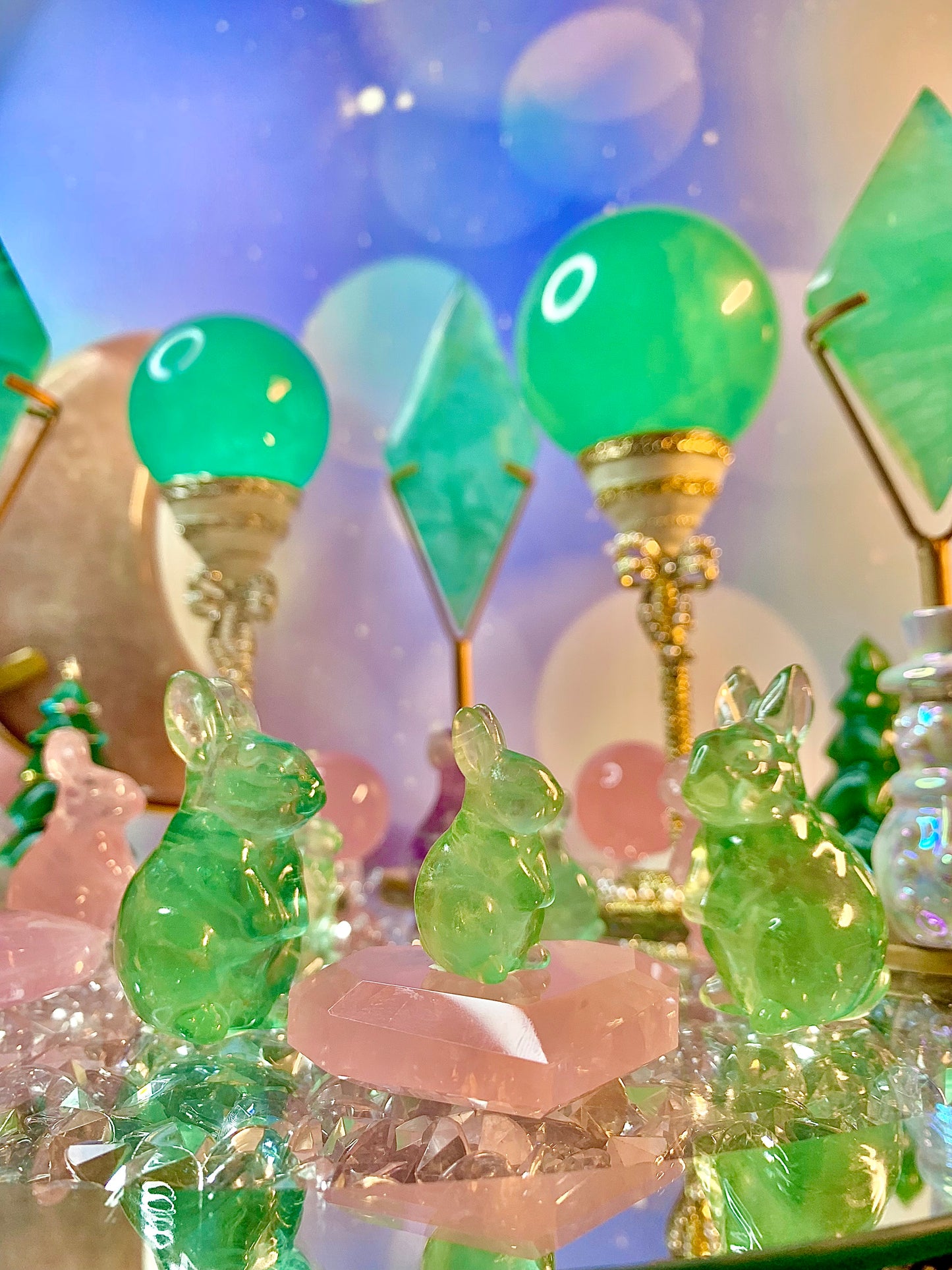 Green Fluorite Bunny Carving