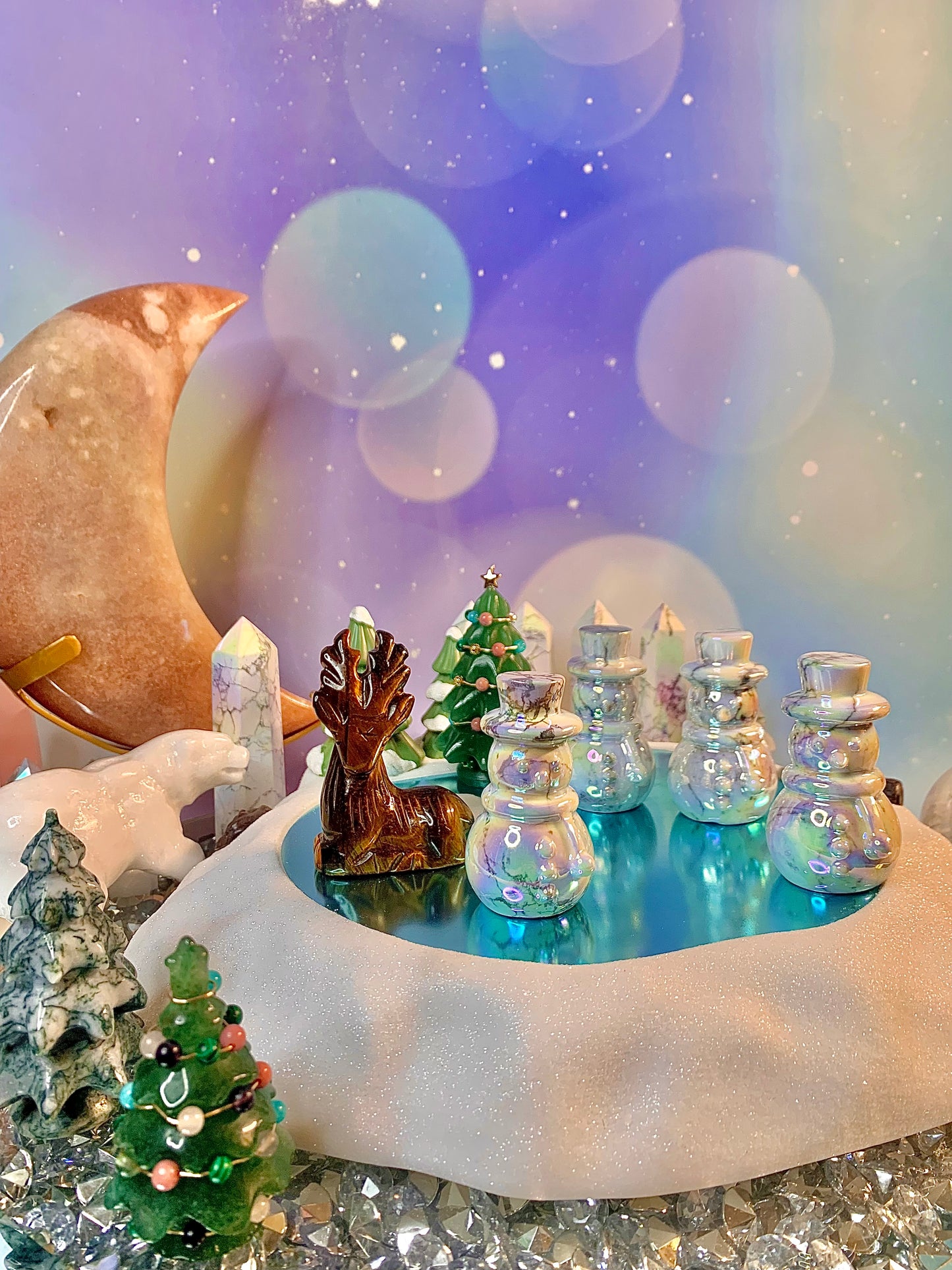 Aura Howlite Snowman ☃️