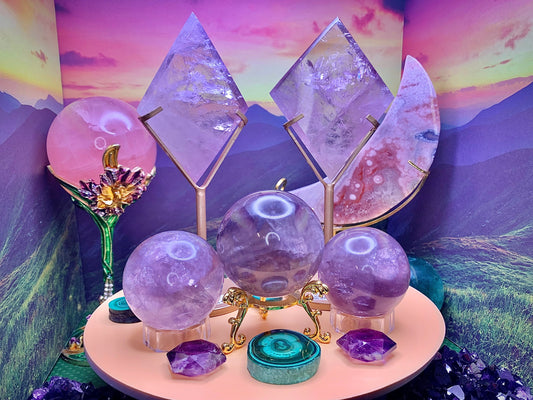 Fluorite with Mica Sphere (Medium/Left)