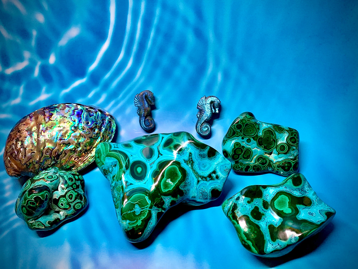 Chrysocolla & Malachite Freeform