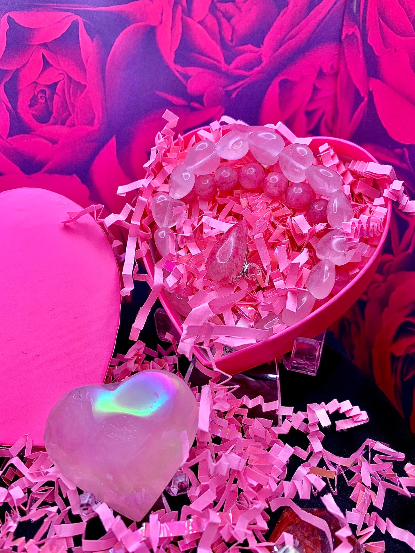 Rose Quartz & Rhodonite Self Love Gift 🎁 Set Bundle