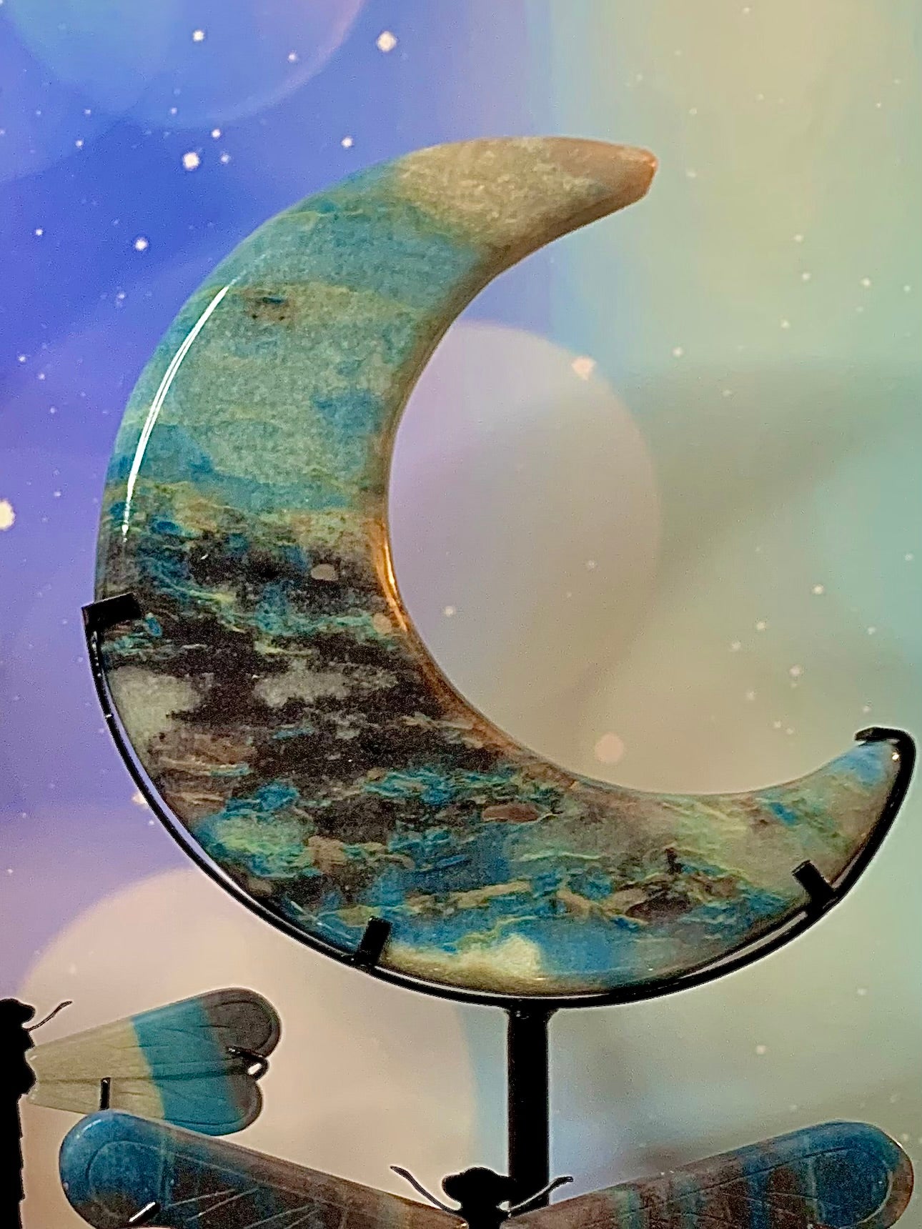Alice’s Custom Trolleite Crescent 🌙 Moon on Stand