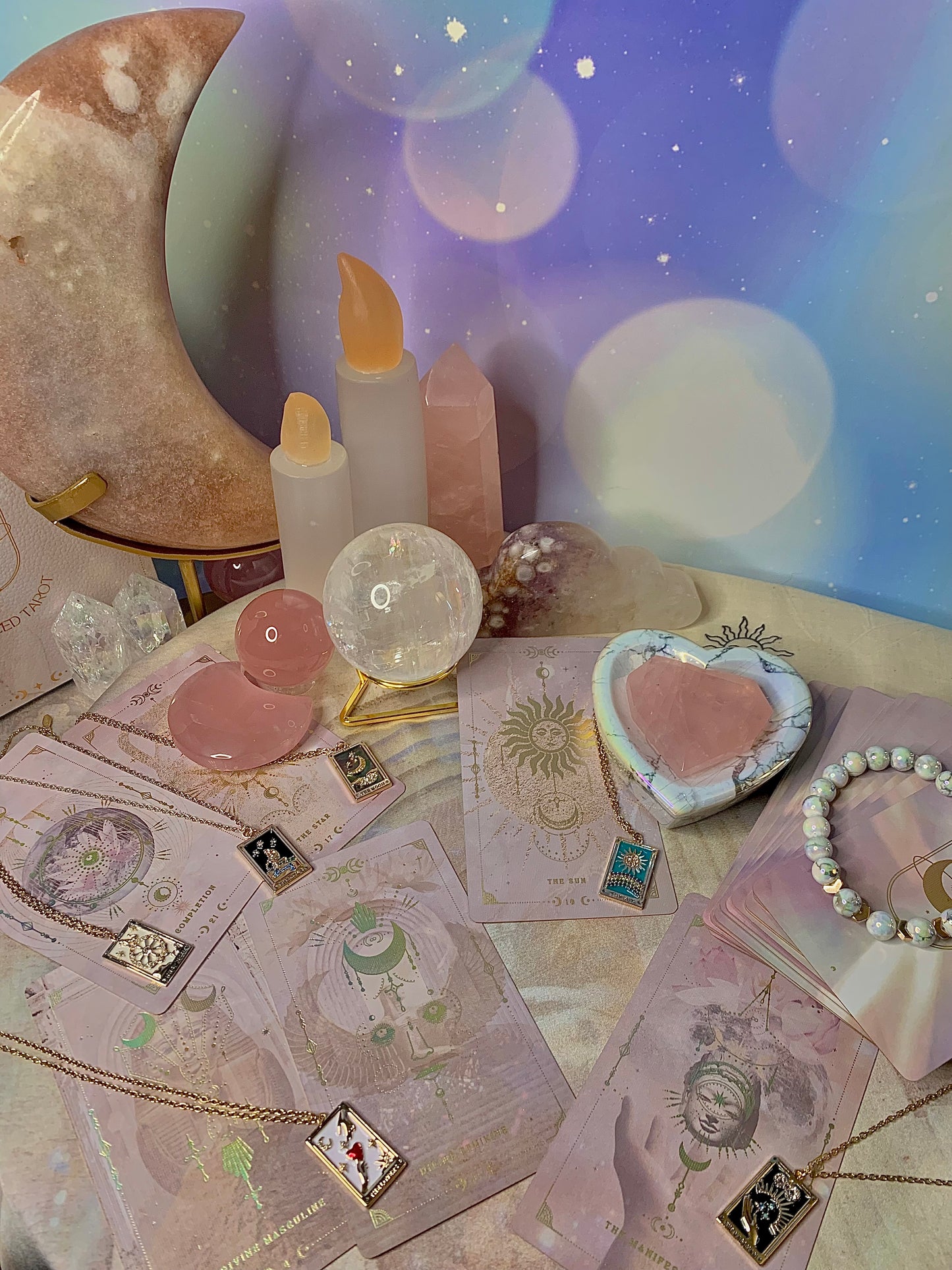 The “Lovers” Tarot Card Fashion Necklace