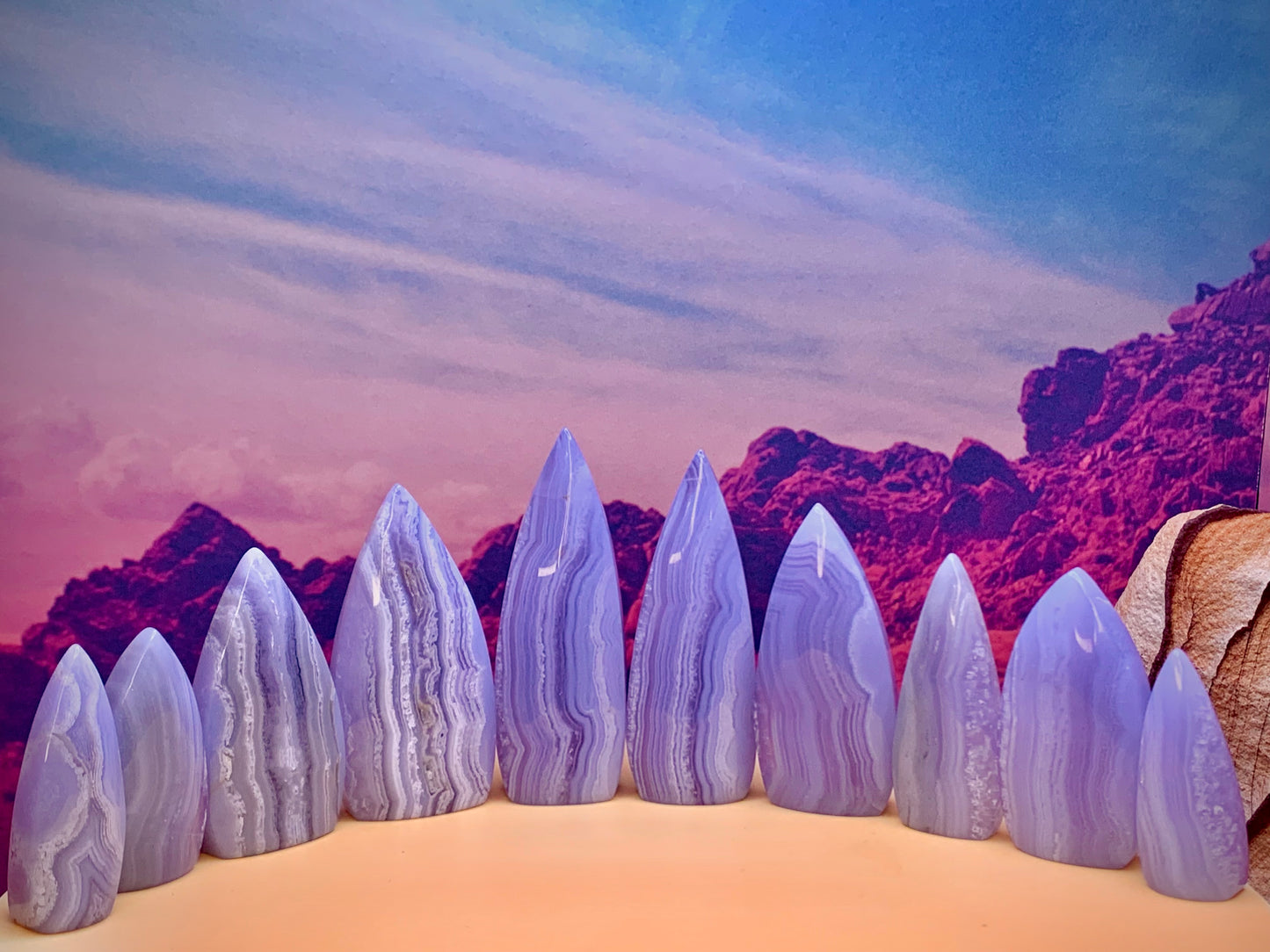 Blue Lace Agate Mini Flame 🔥