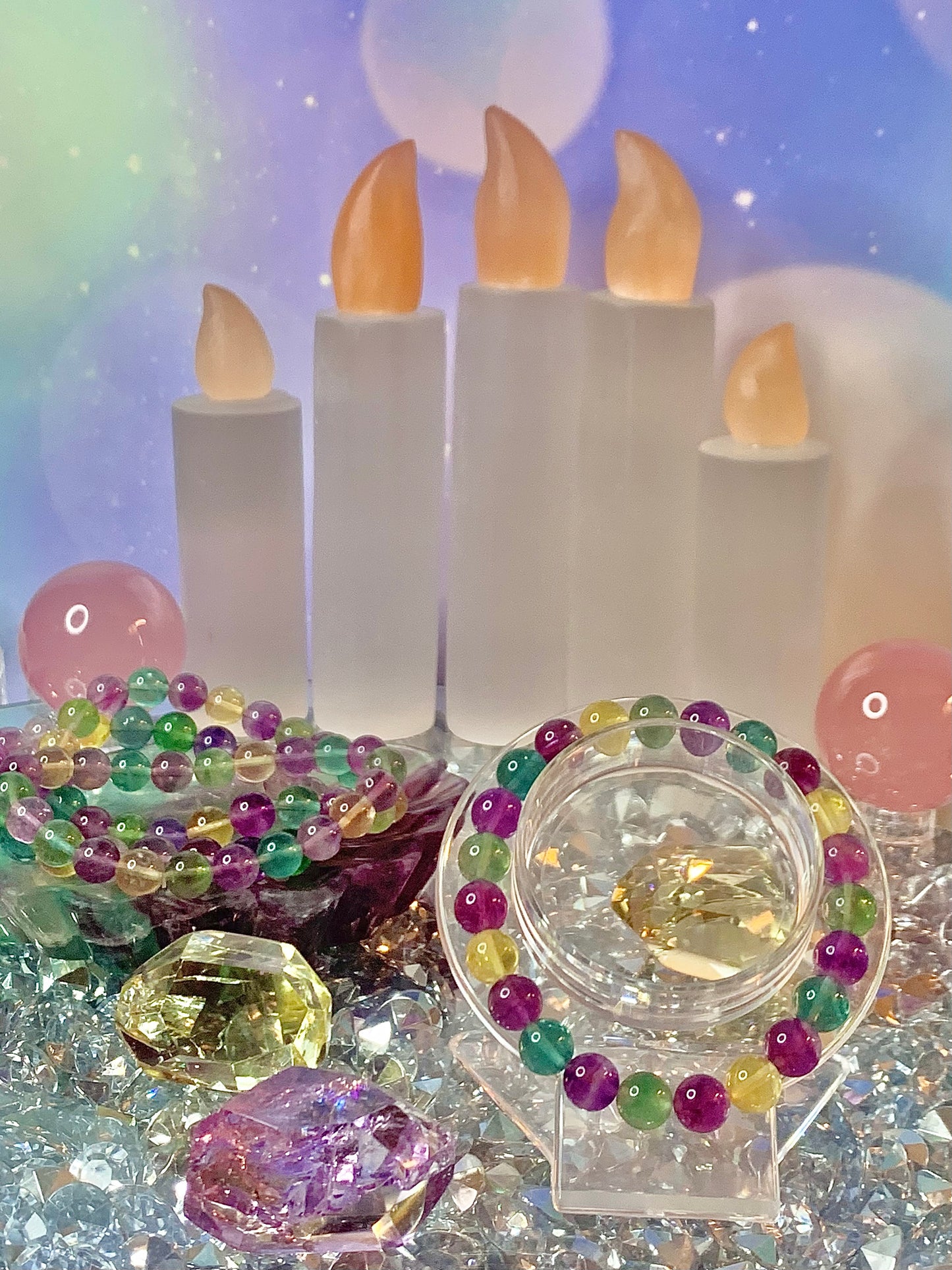 Selenite Candle 🕯️ Carving (Large)