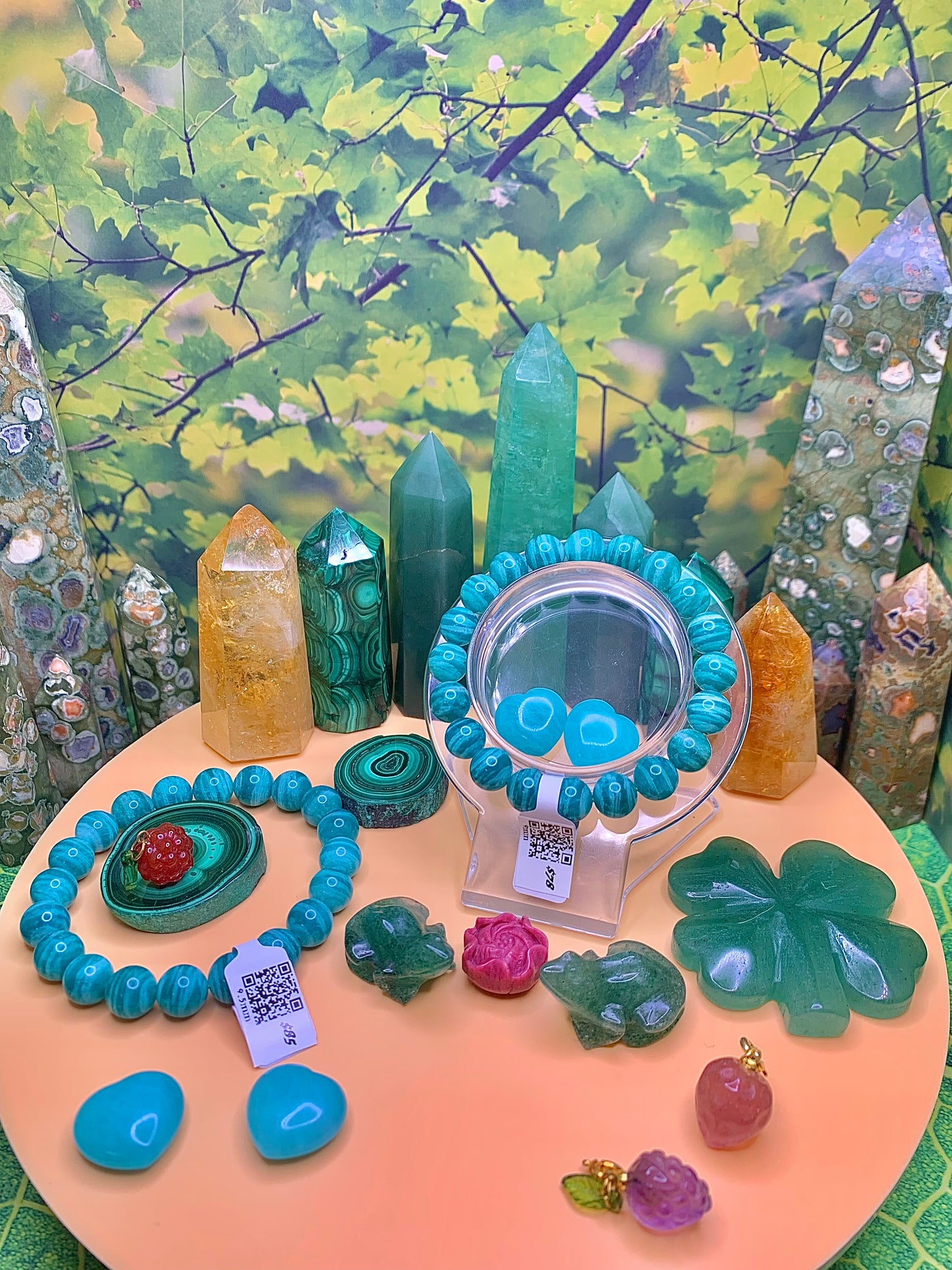 Zebra 🦓 Stripped Amazonite 9mm