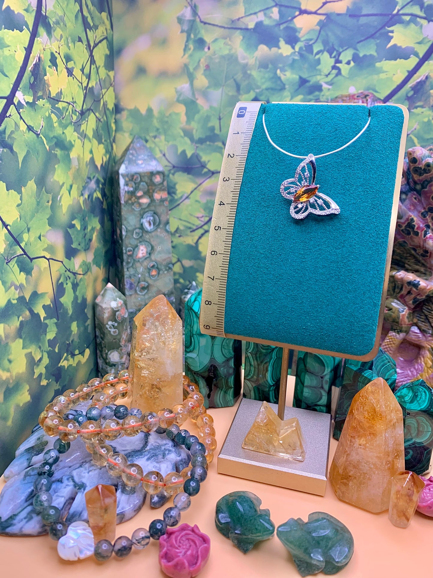 Citrine Butterfly 🦋 Pendant