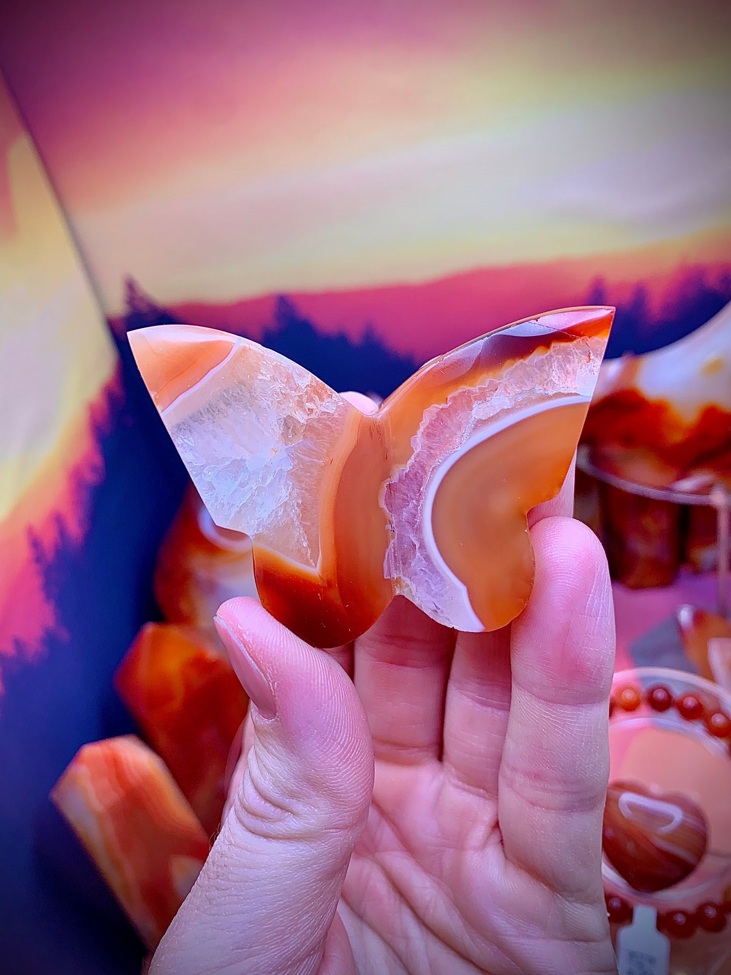 Carnelian 3D Butterfly 🦋 Carving