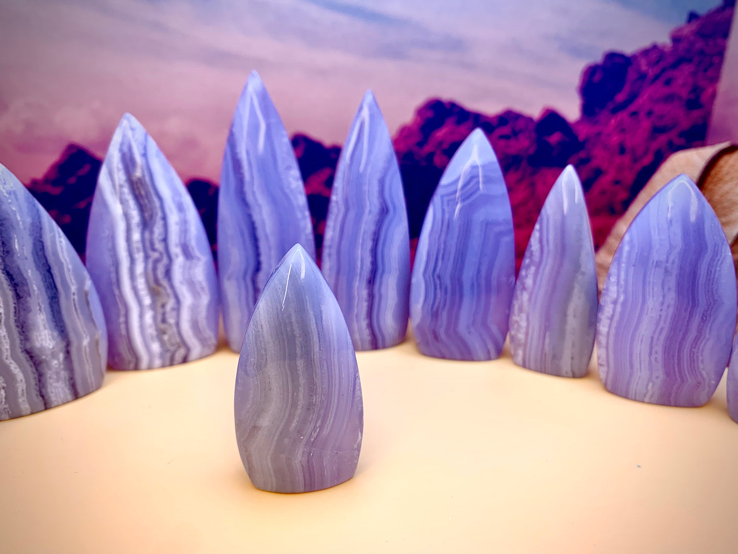 Blue Lace Agate Mini Flame 🔥