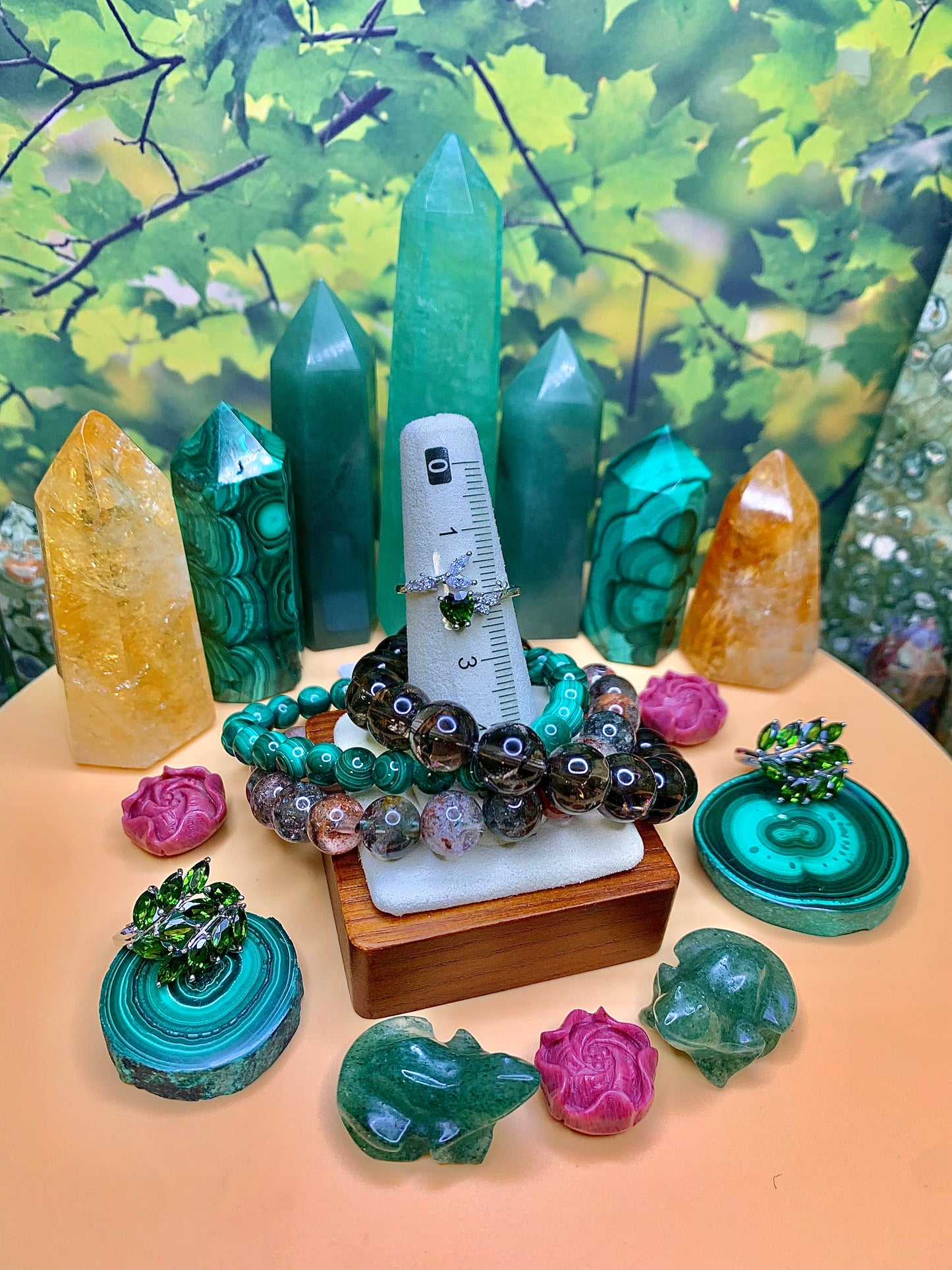 Chrome Diopside Heart 💚 Cut with Leaf Accents in Sterling Silver