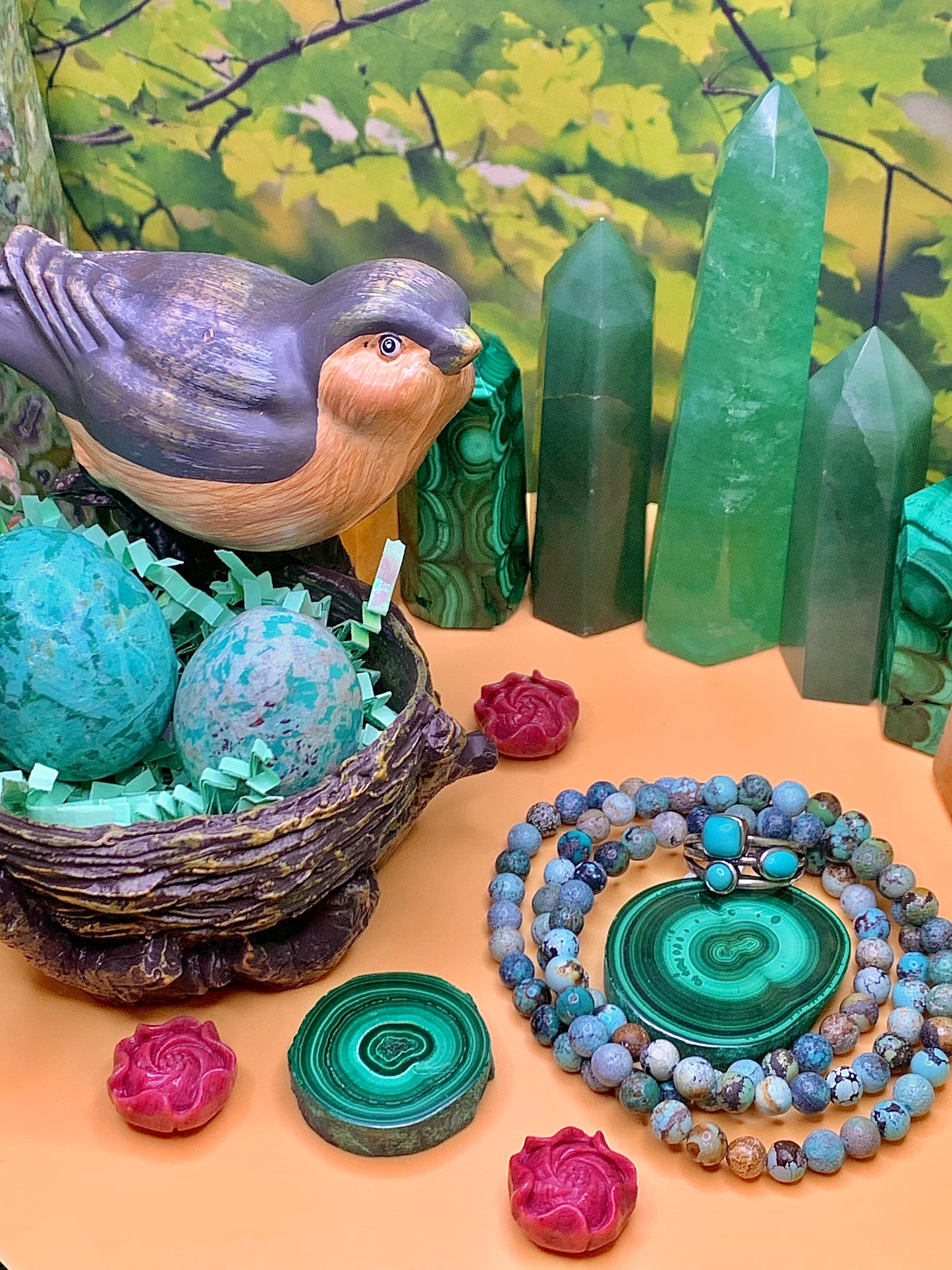 Turquoise Mini Round Bead Bracelet 5.5-6mm