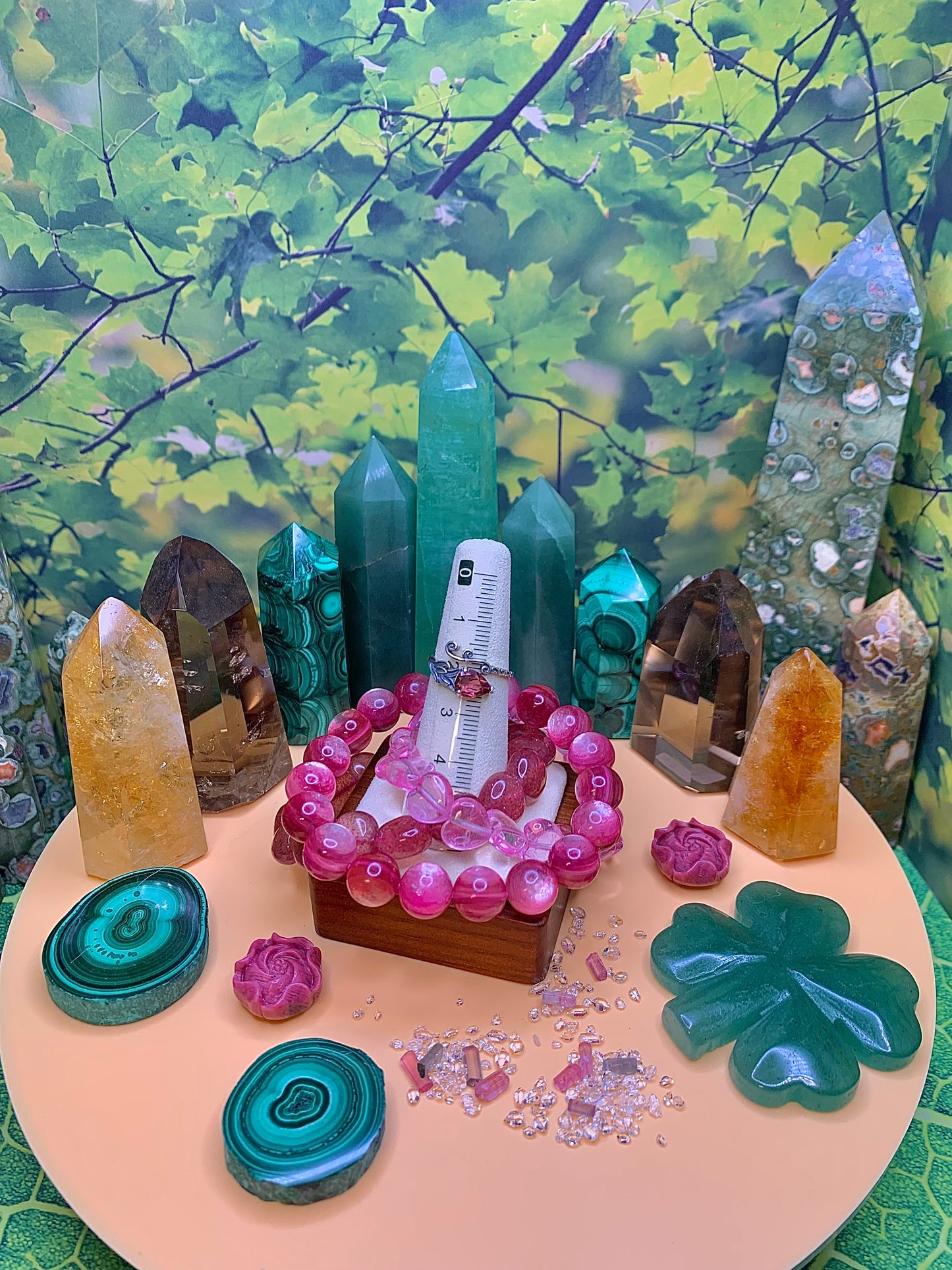 Pink Tourmaline (Vintage Style) Ring in Sterling Silver