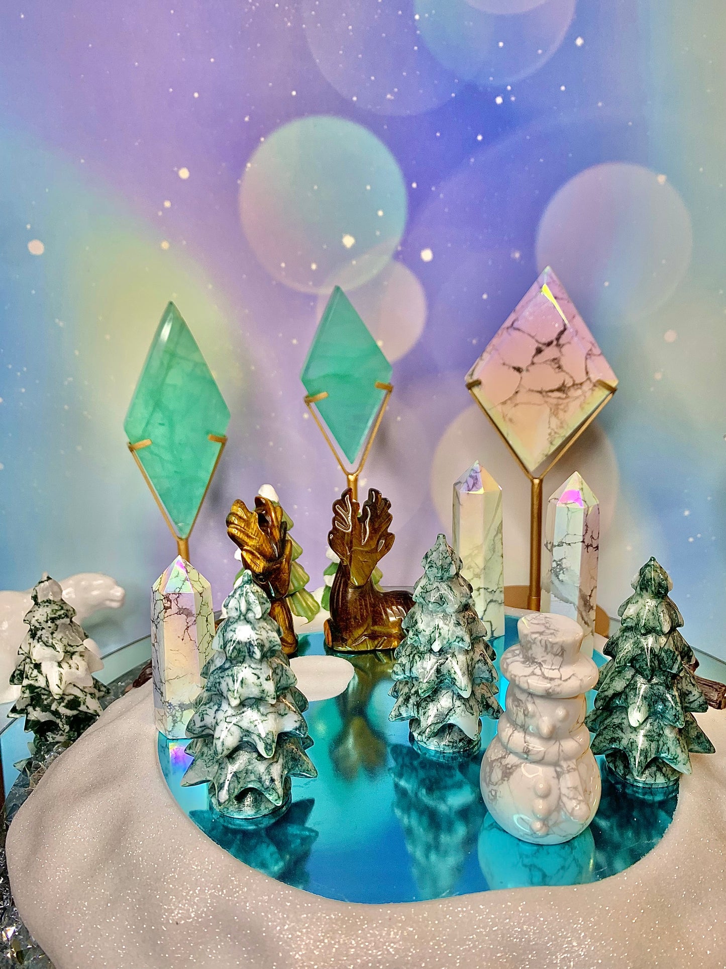 Tiger’s Eye Deer Carving