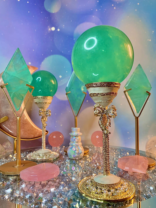 Baja Blast Green Fluorite Sphere