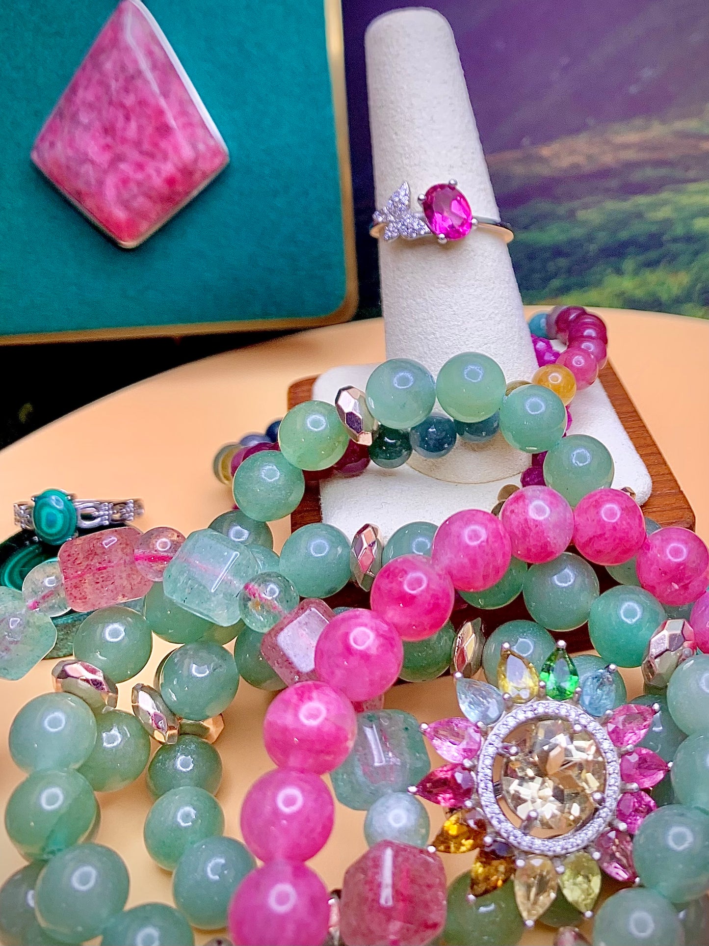 Pink Topaz Butterfly ๐ฆ Ring in Sterling Silver