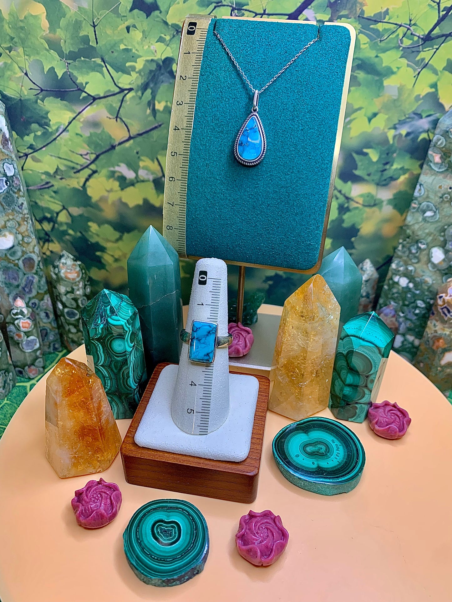 Turquoise Pendant Set in Sterling Silver