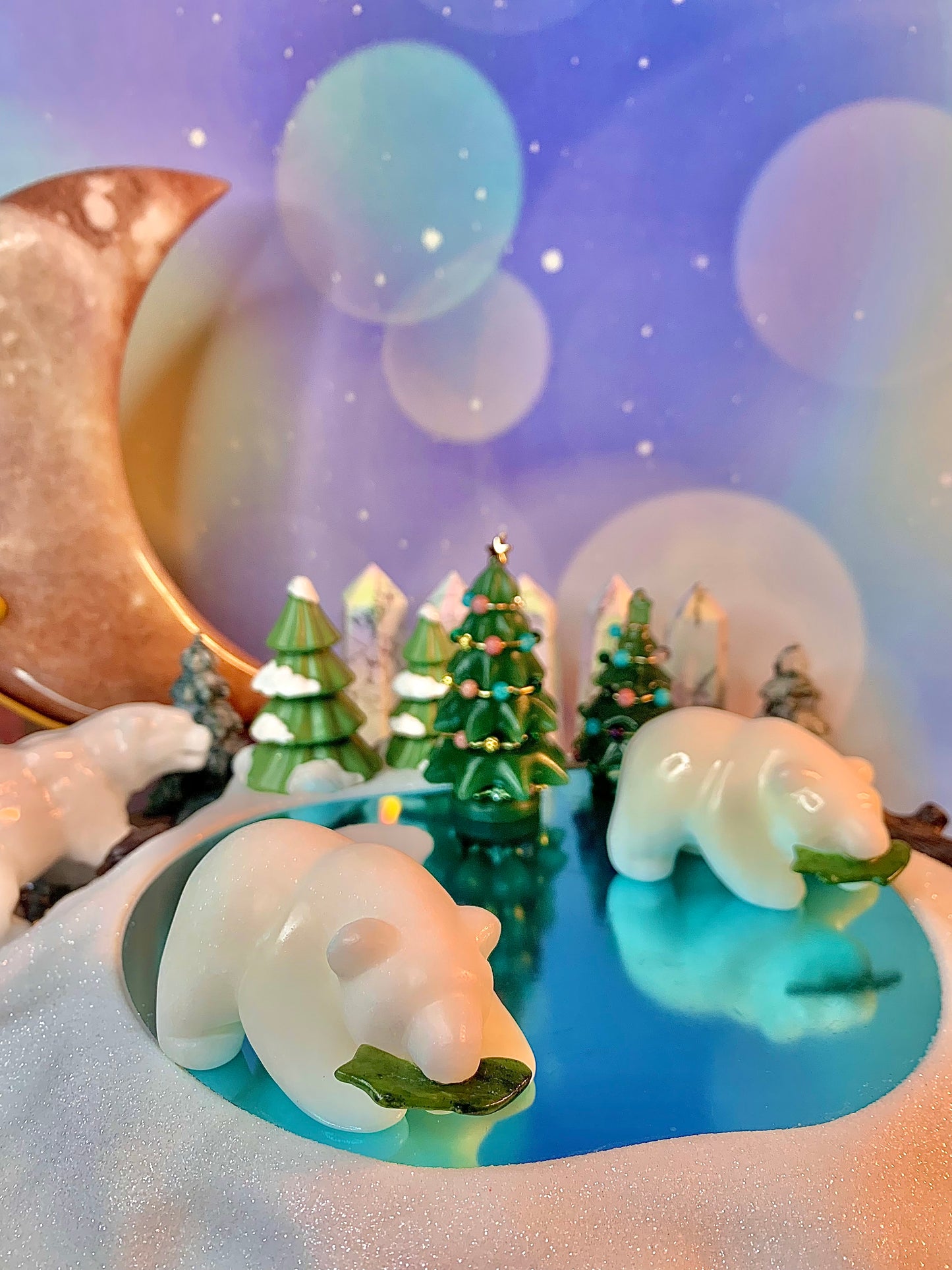 White Jade Fishing Polar Bear