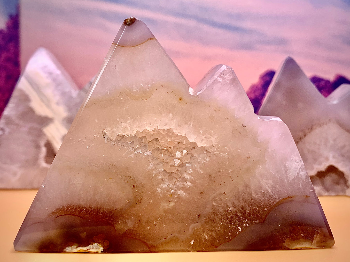 Druzy Agate Mountain ๐๏ธ Carving