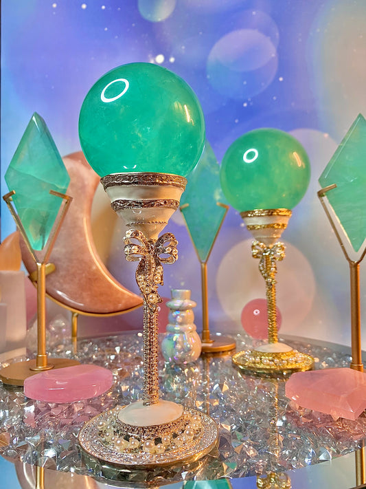 Baja Blast Green Fluorite Sphere