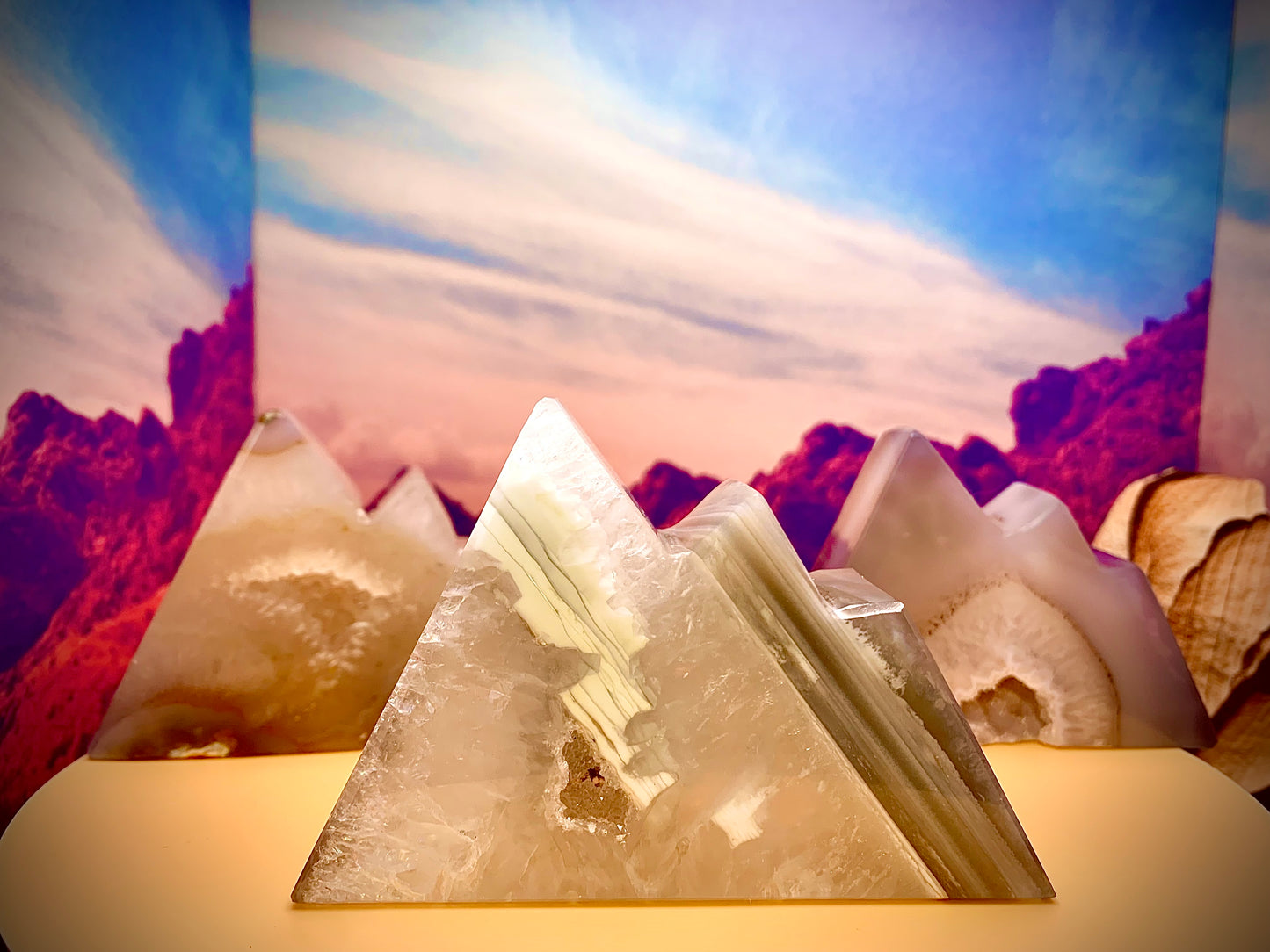 Druzy Agate Mountain ๐๏ธ Carving