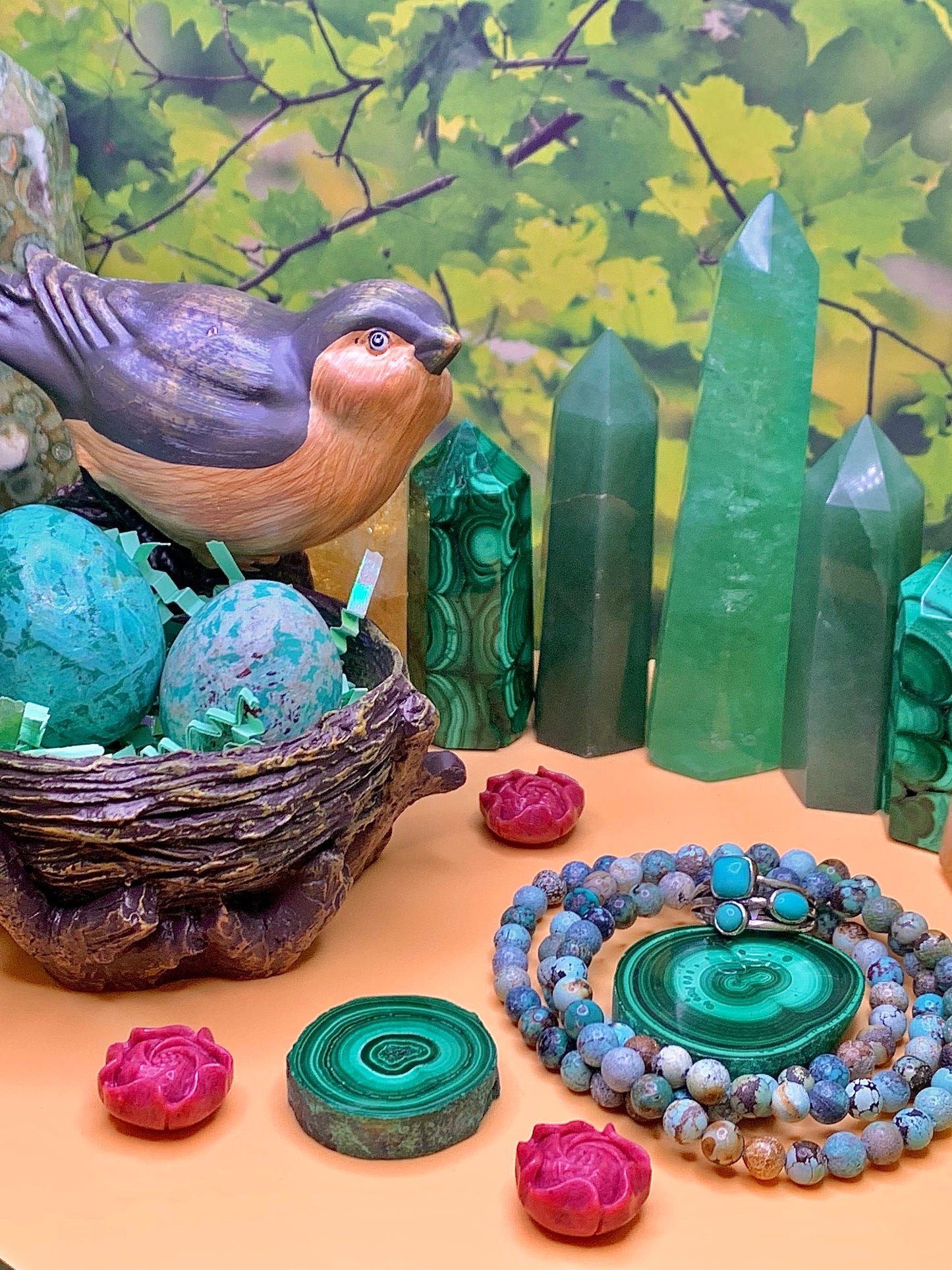 Turquoise Mini Round Bead Bracelet 5.5-6mm