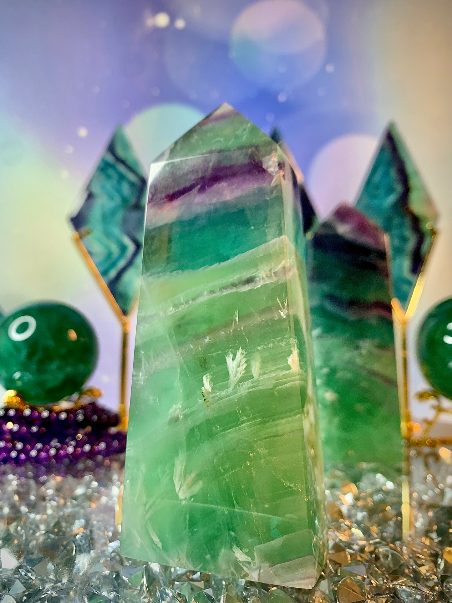 Snowflake ❄️ Fluorite Tower