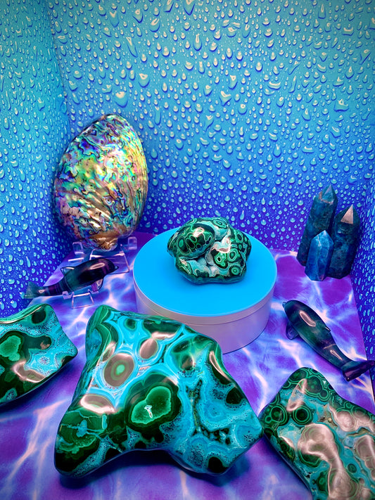 Chrysocolla & Malachite Freeform