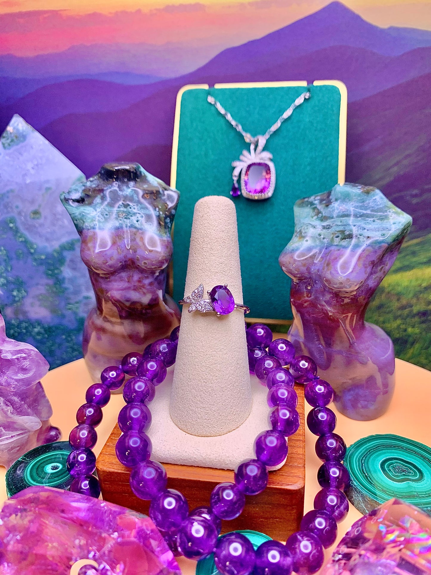 Amethyst Butterfly 🦋 Ring in Sterling Silver