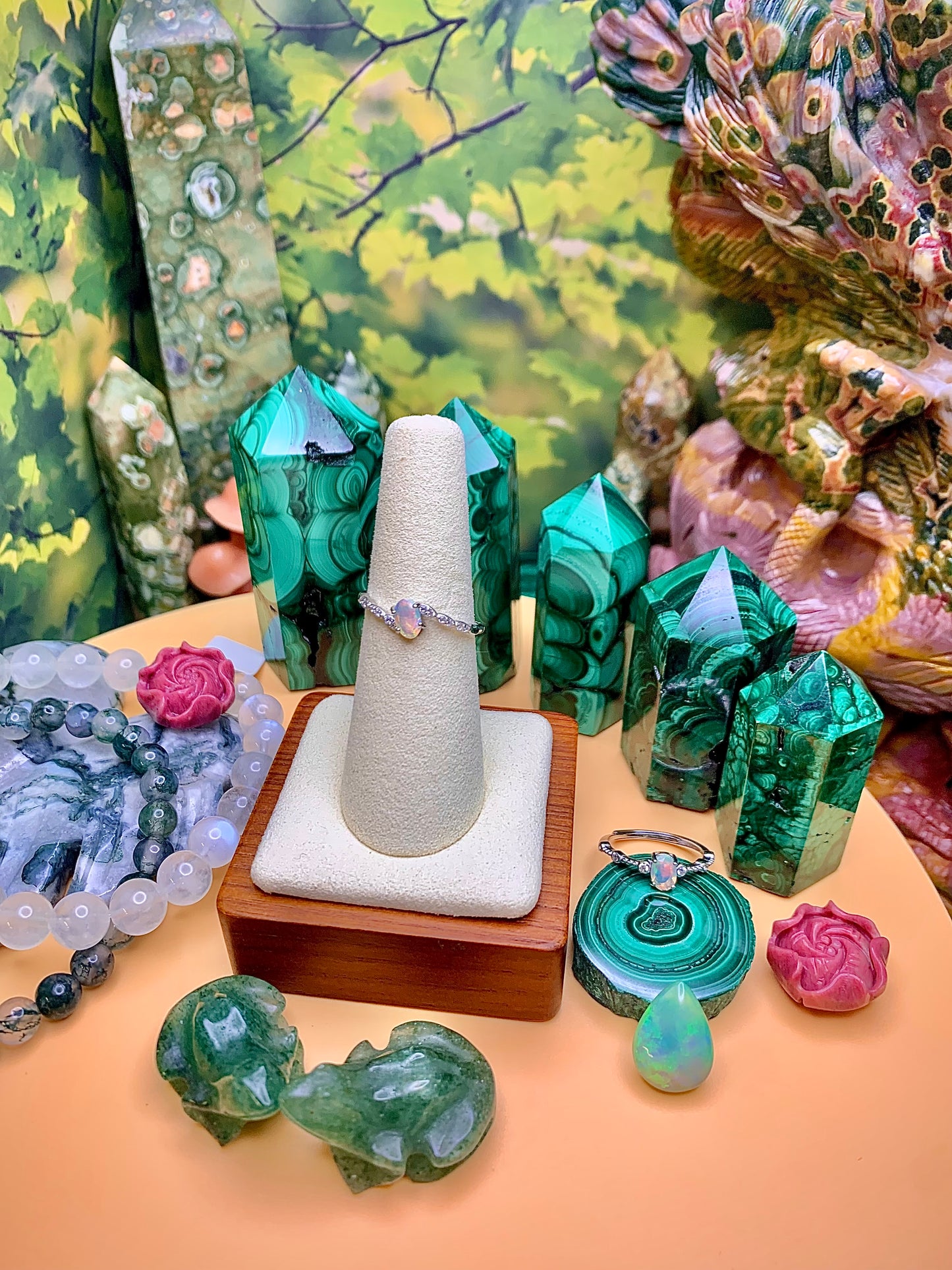 Opal Petite Oval Cut Ring set in Sterling Silver