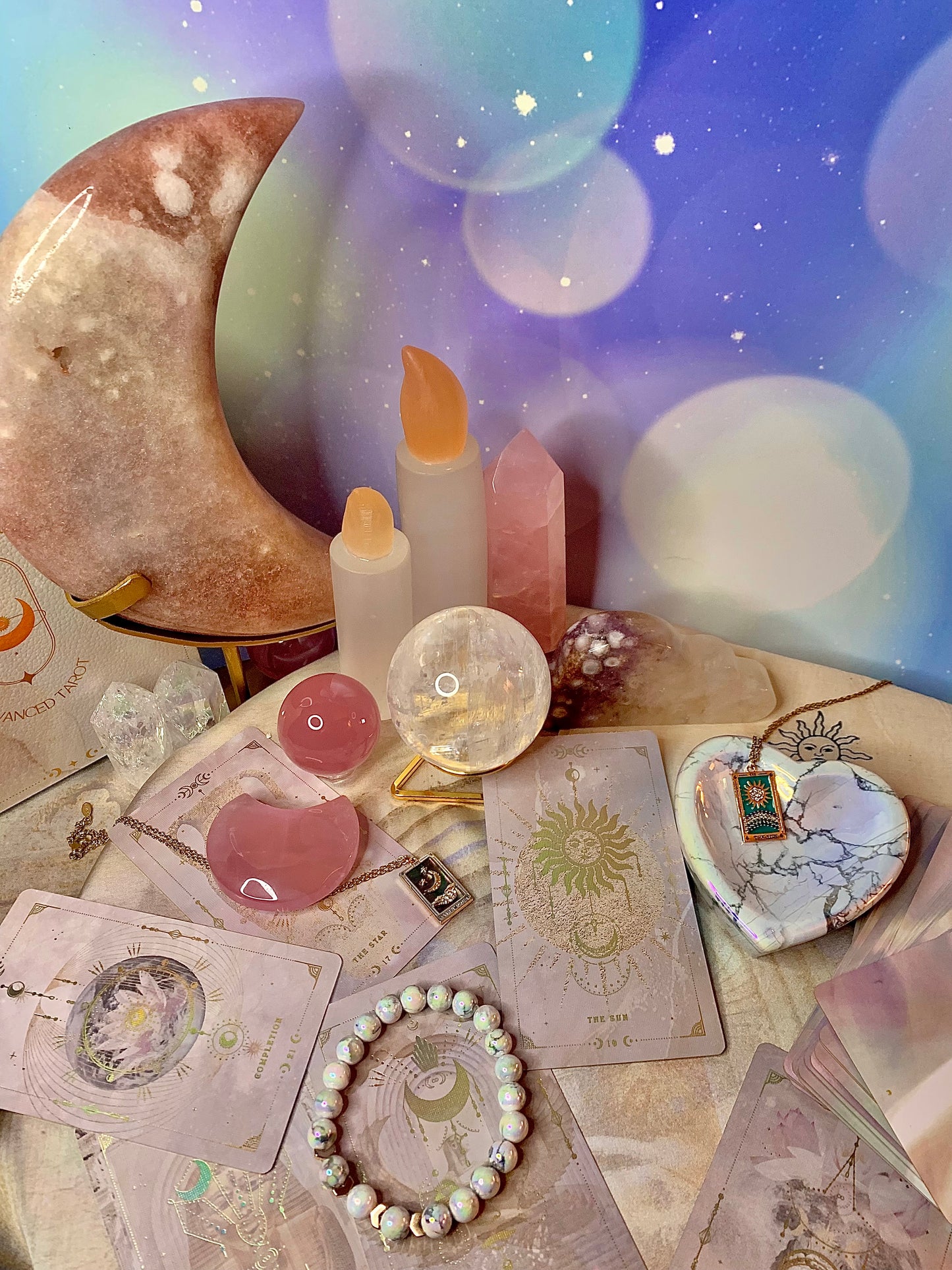 Aura Howlite Heart Bowl