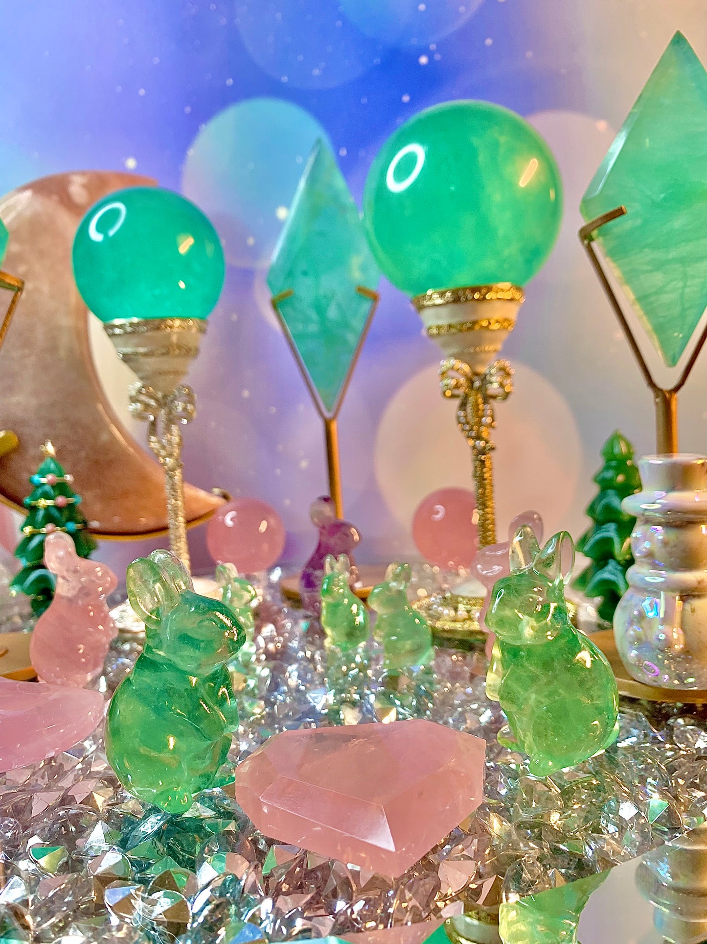 Green Fluorite Bunny Carving