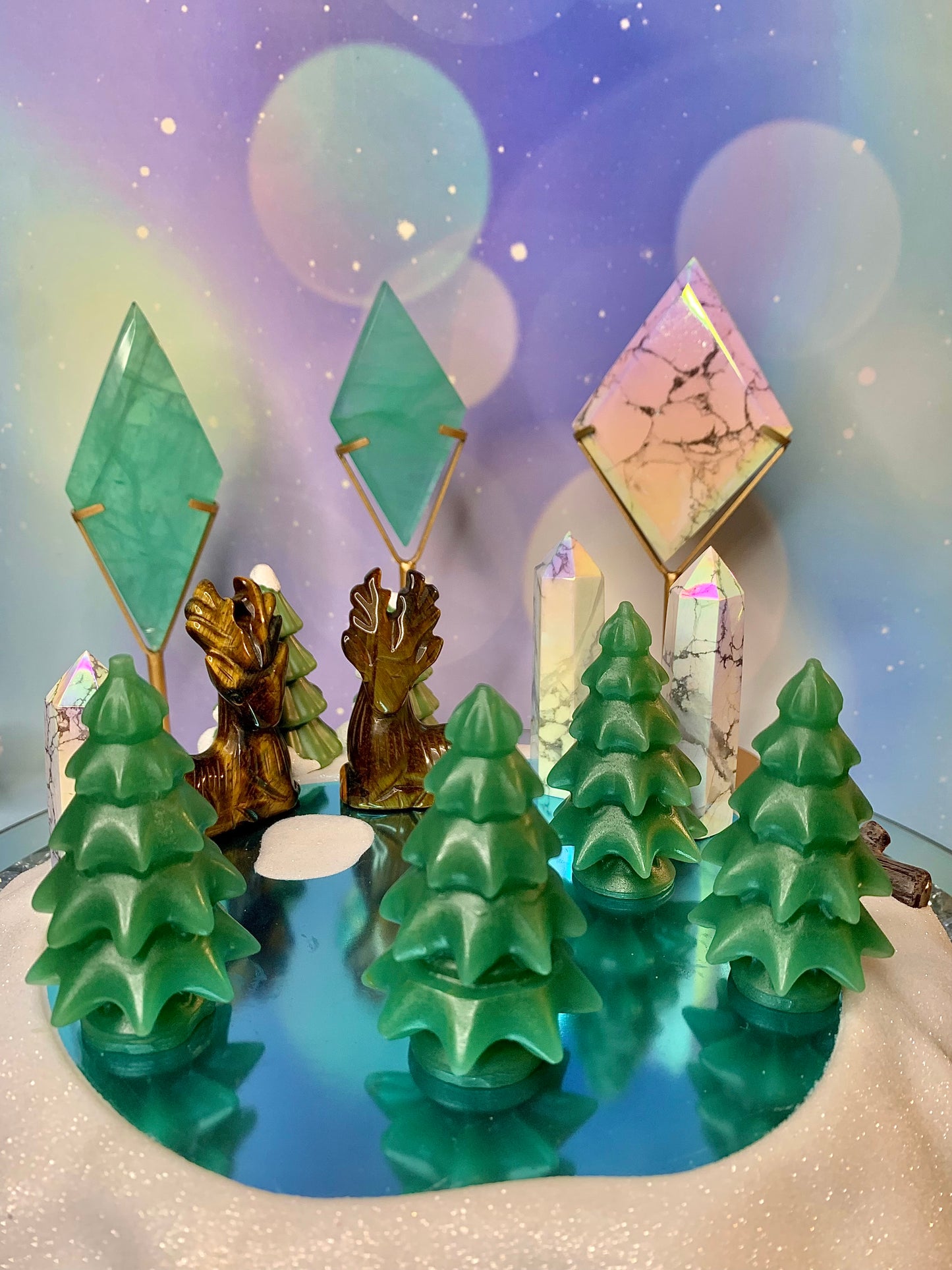 Tiger’s Eye Deer Carving