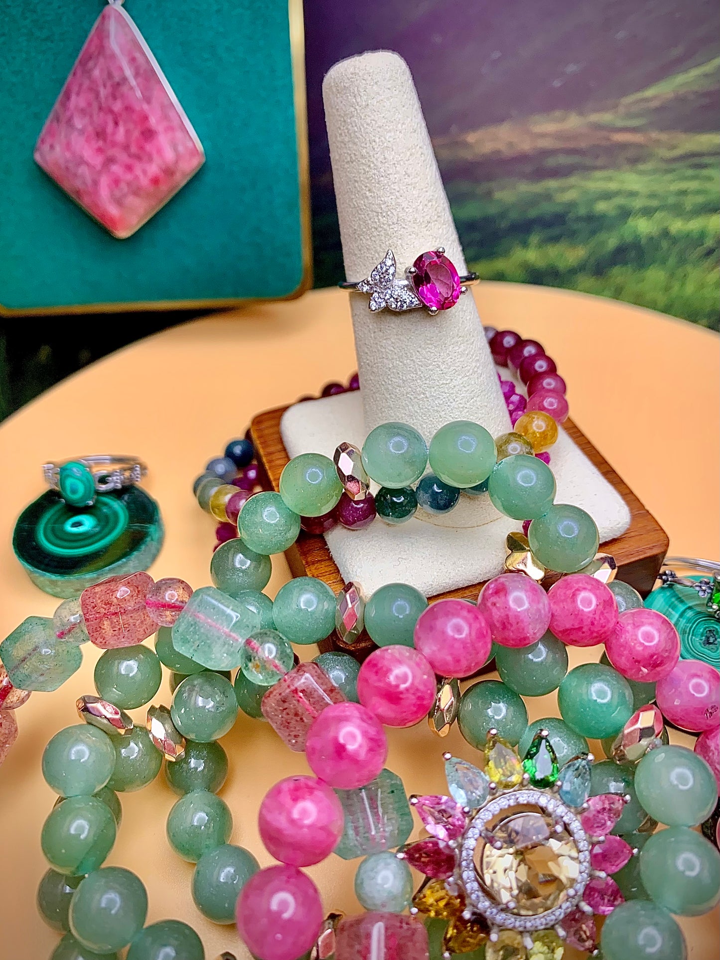 Pink Topaz Butterfly ๐ฆ Ring in Sterling Silver