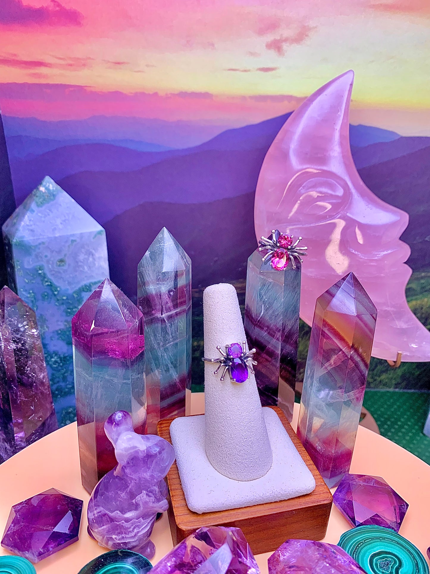 Amethyst Spider 🕷️ Ring in Sterling Silver