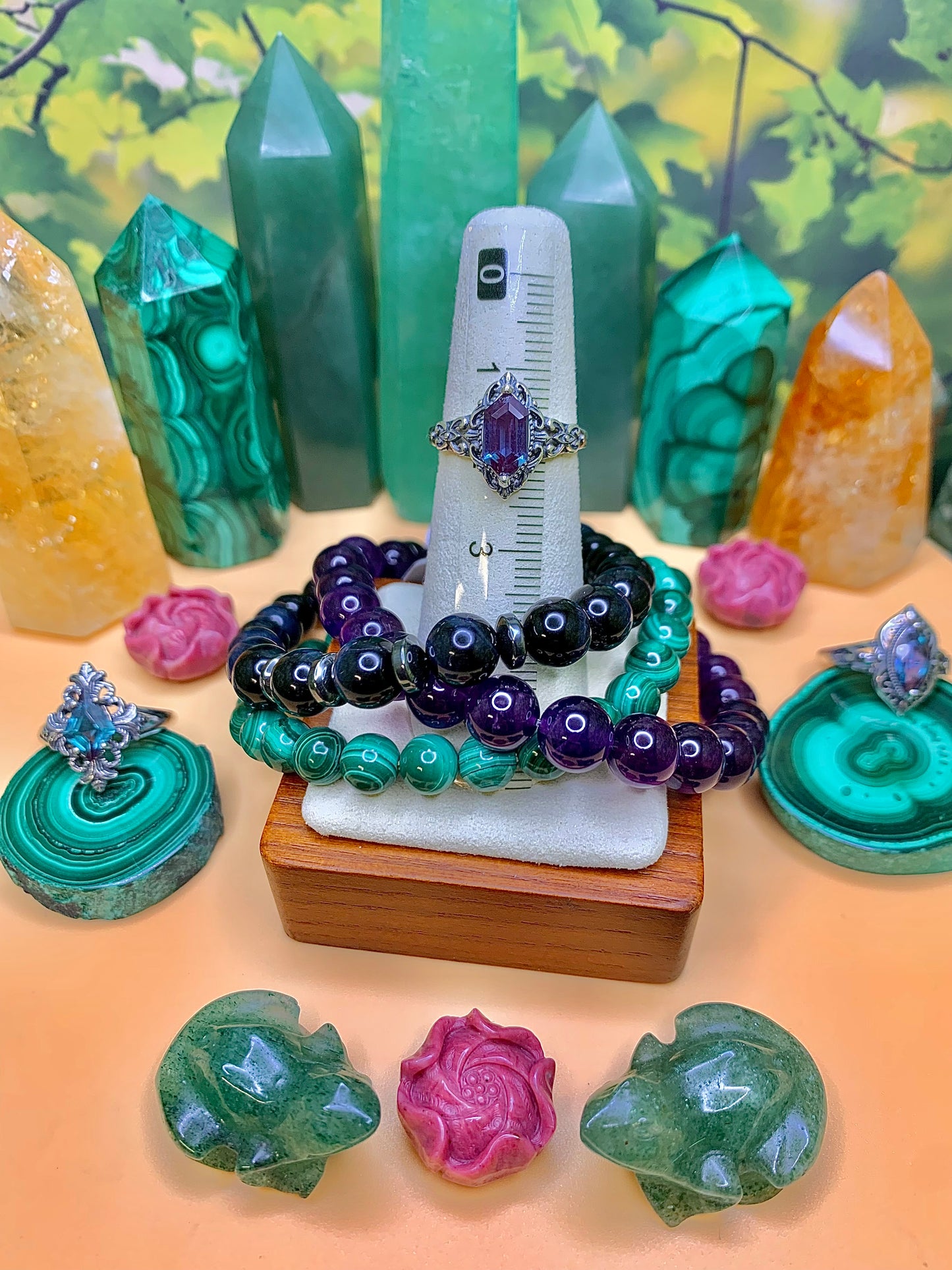 Alexandrite Geometric Cut set in a Sterling Silver (Vintage Style)