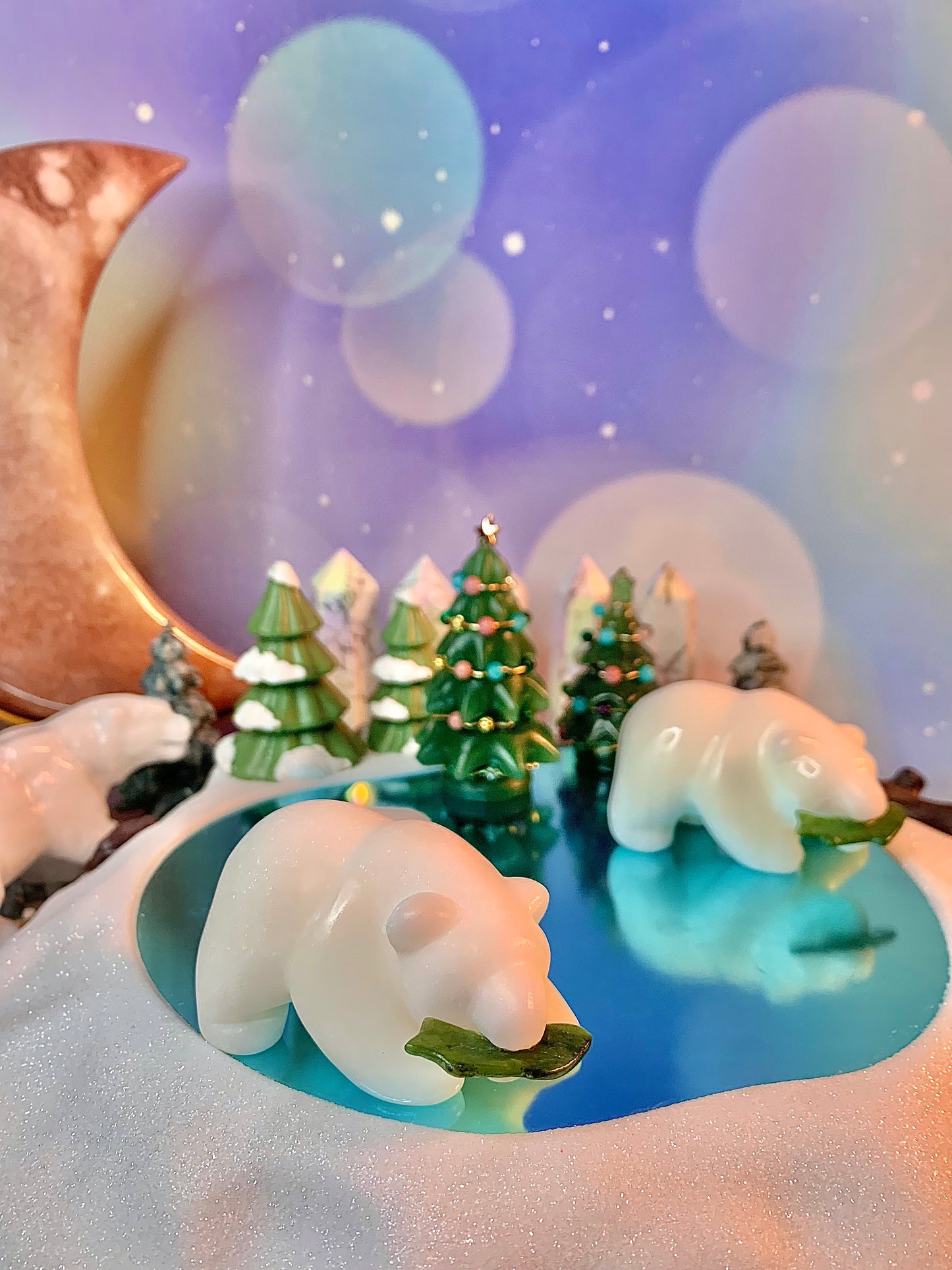 White Jade Fishing Polar Bear