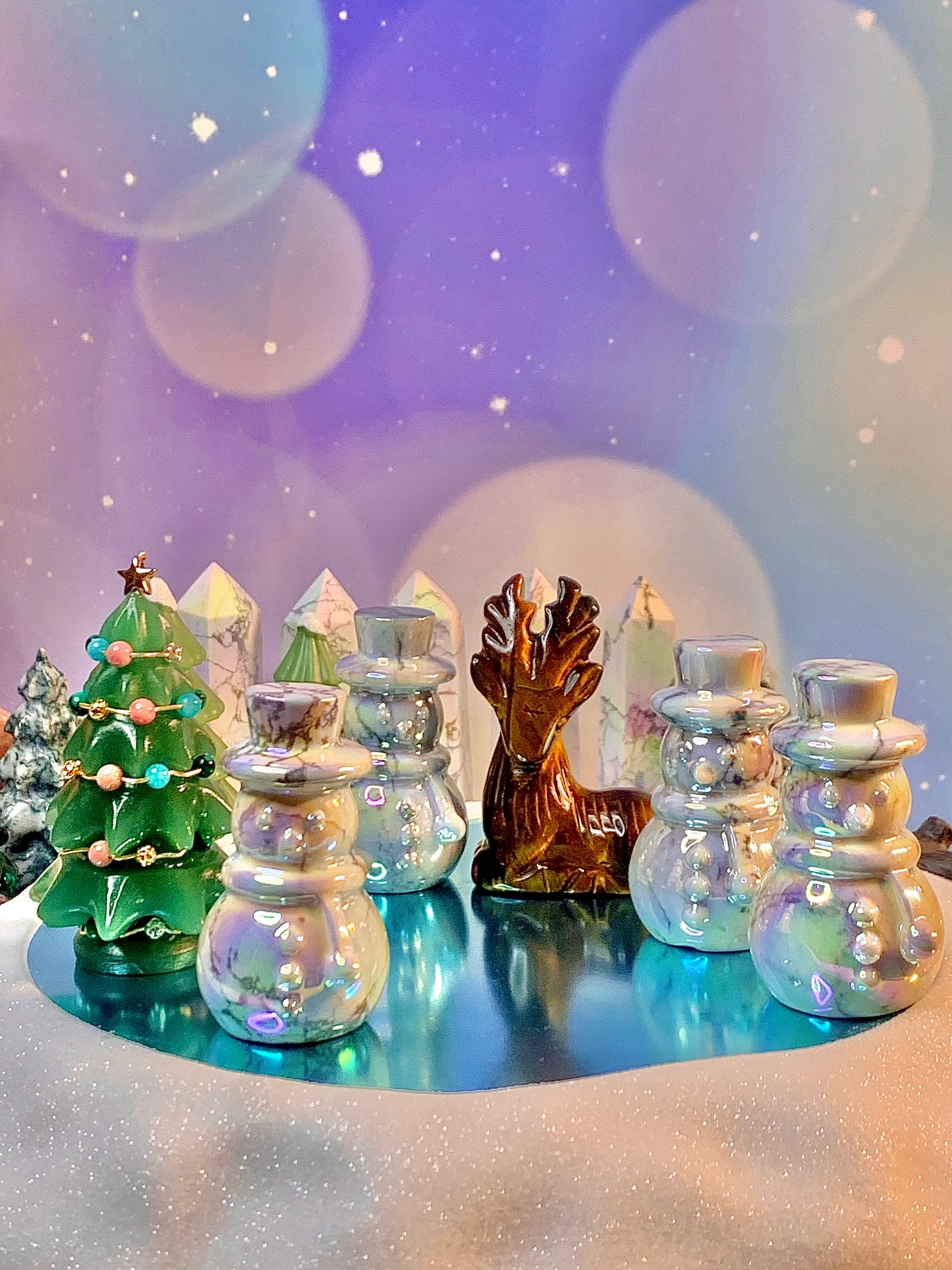 Aura Howlite Snowman ☃️