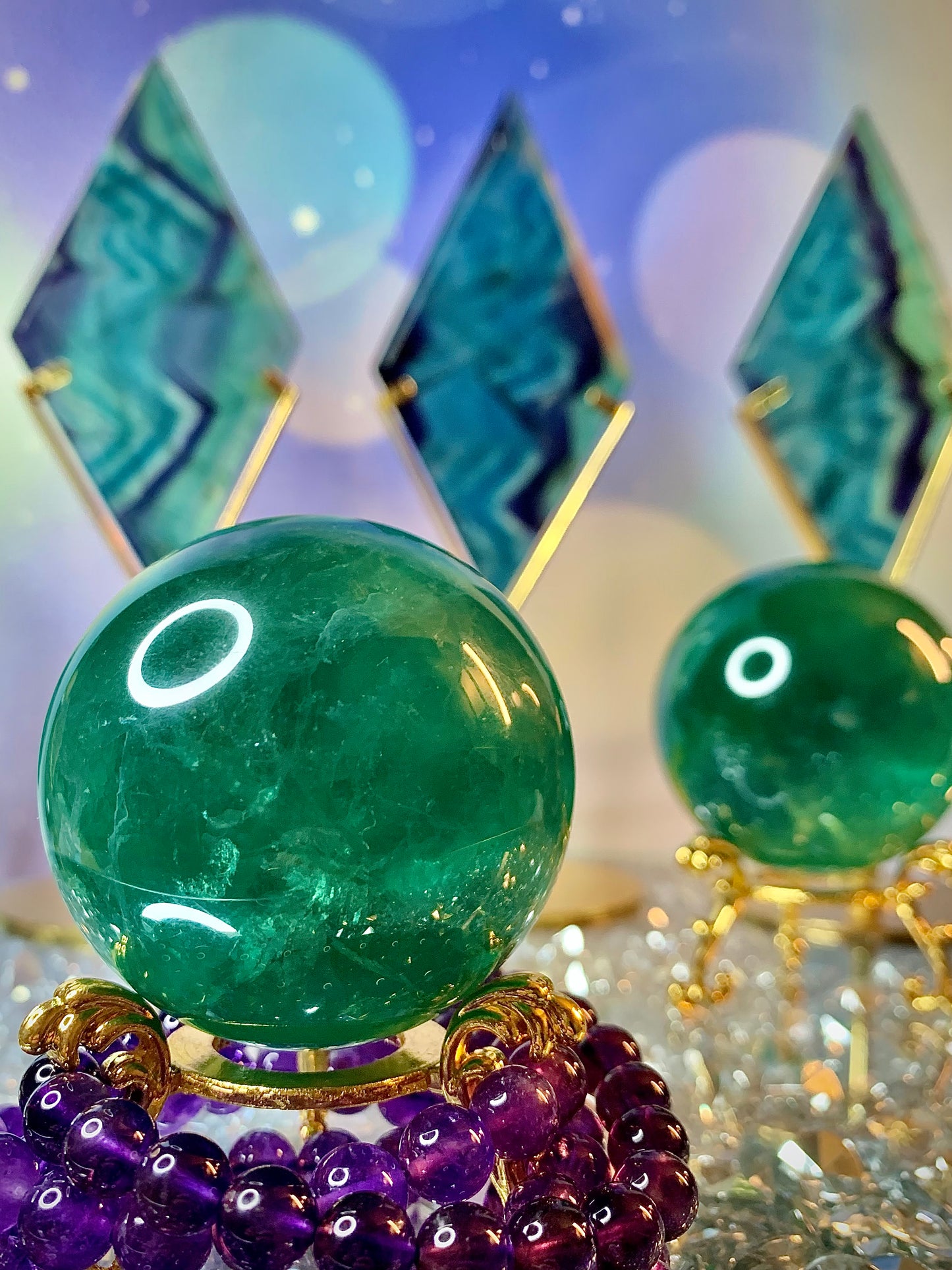 Emerald Green Fluorite Sphere