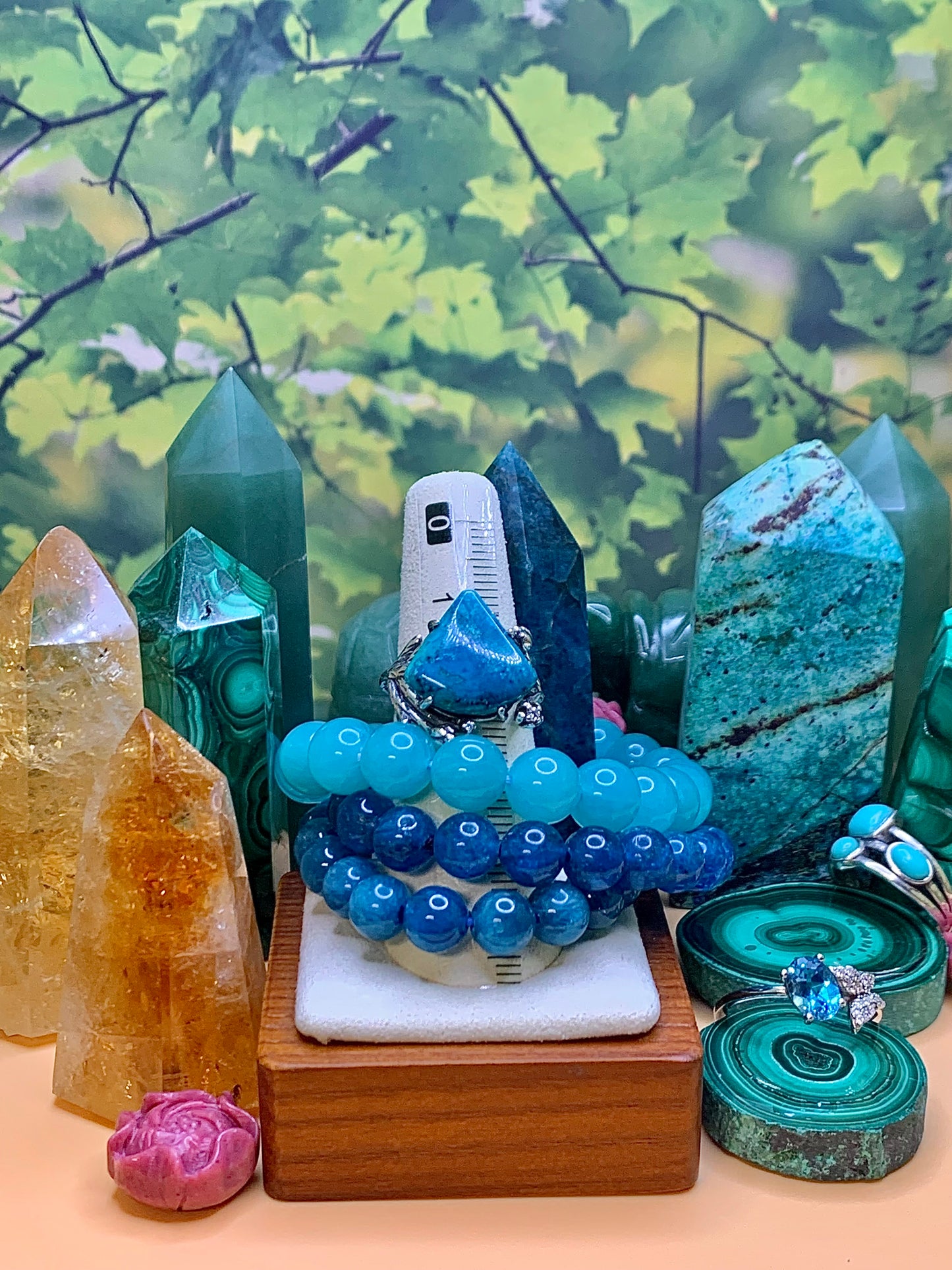 Chrysocolla Ring in Sterling Silver