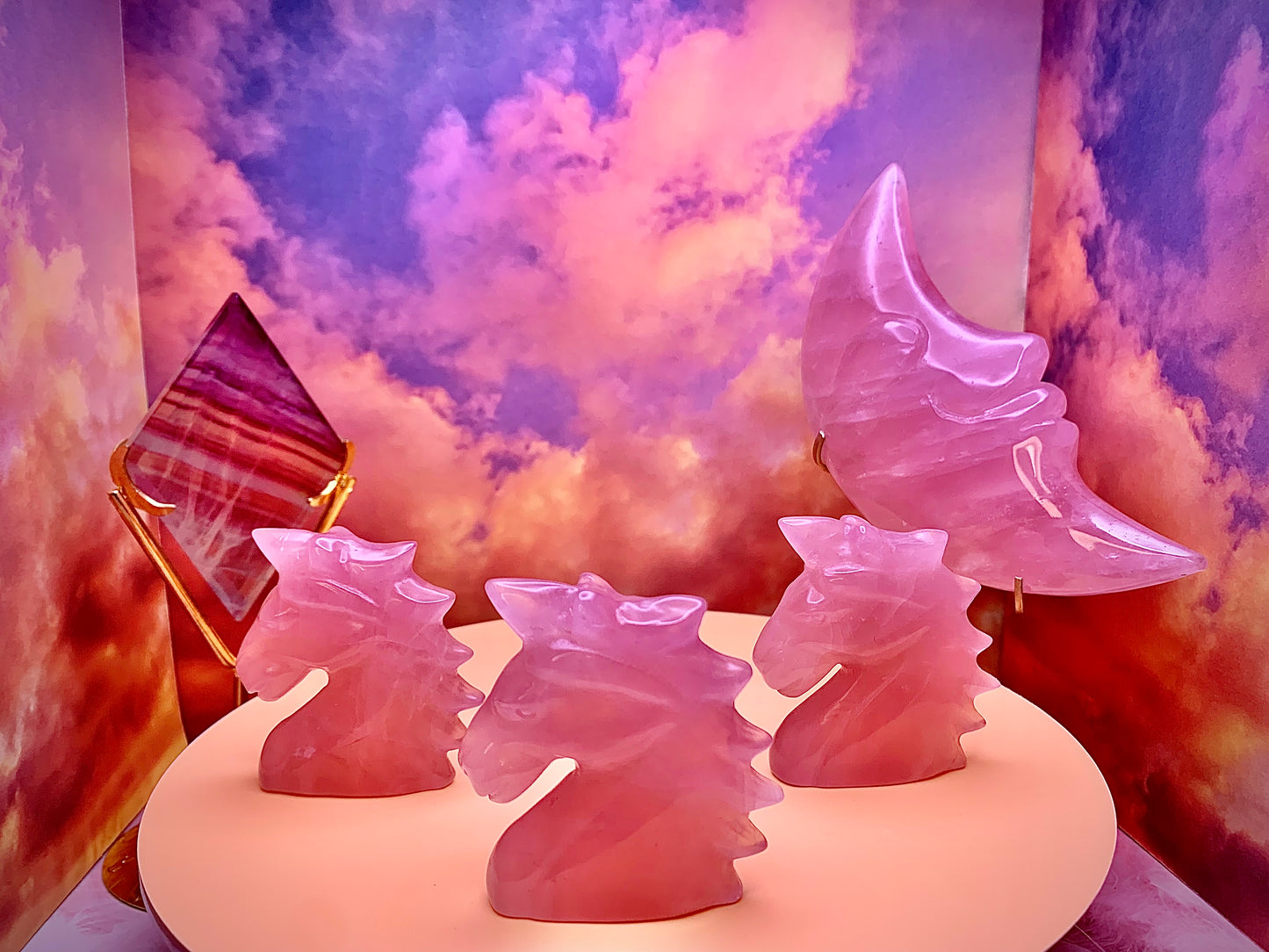 Rose Quartz Unicorn 🦄 Carving