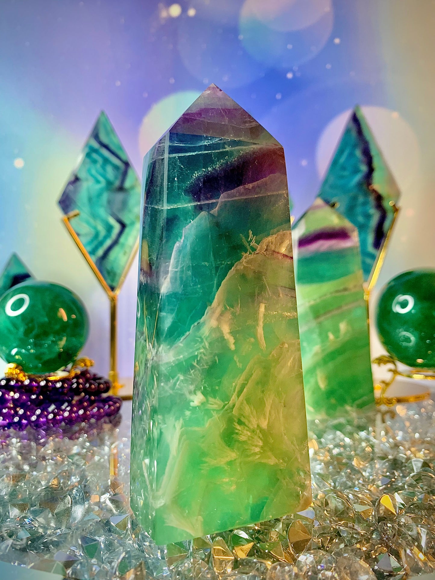 Snowflake ❄️ Fluorite Tower