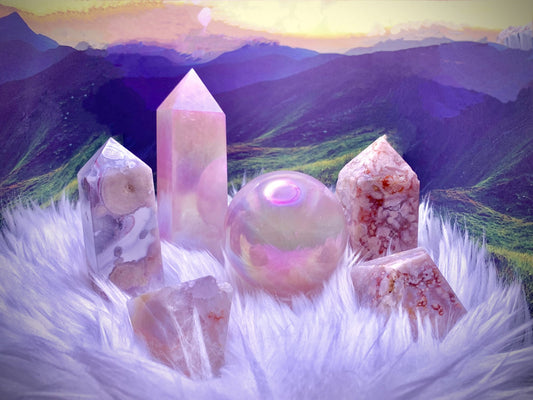 Aura Rose Quartz Sphere (Large)