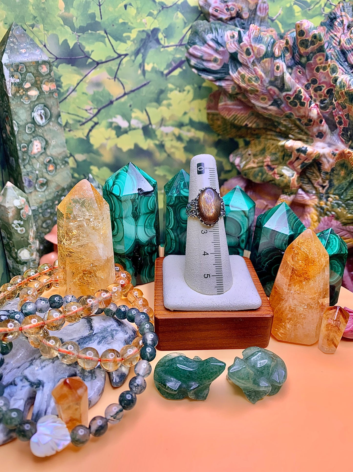 Golden (Black) Sunstone Oval Cabochon Ring with Vintage Style Accents set in Sterling Silver