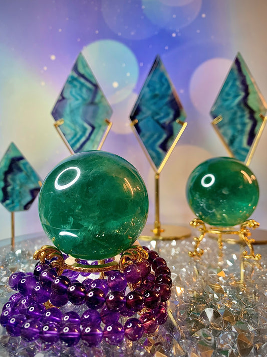 Emerald Green Fluorite Sphere