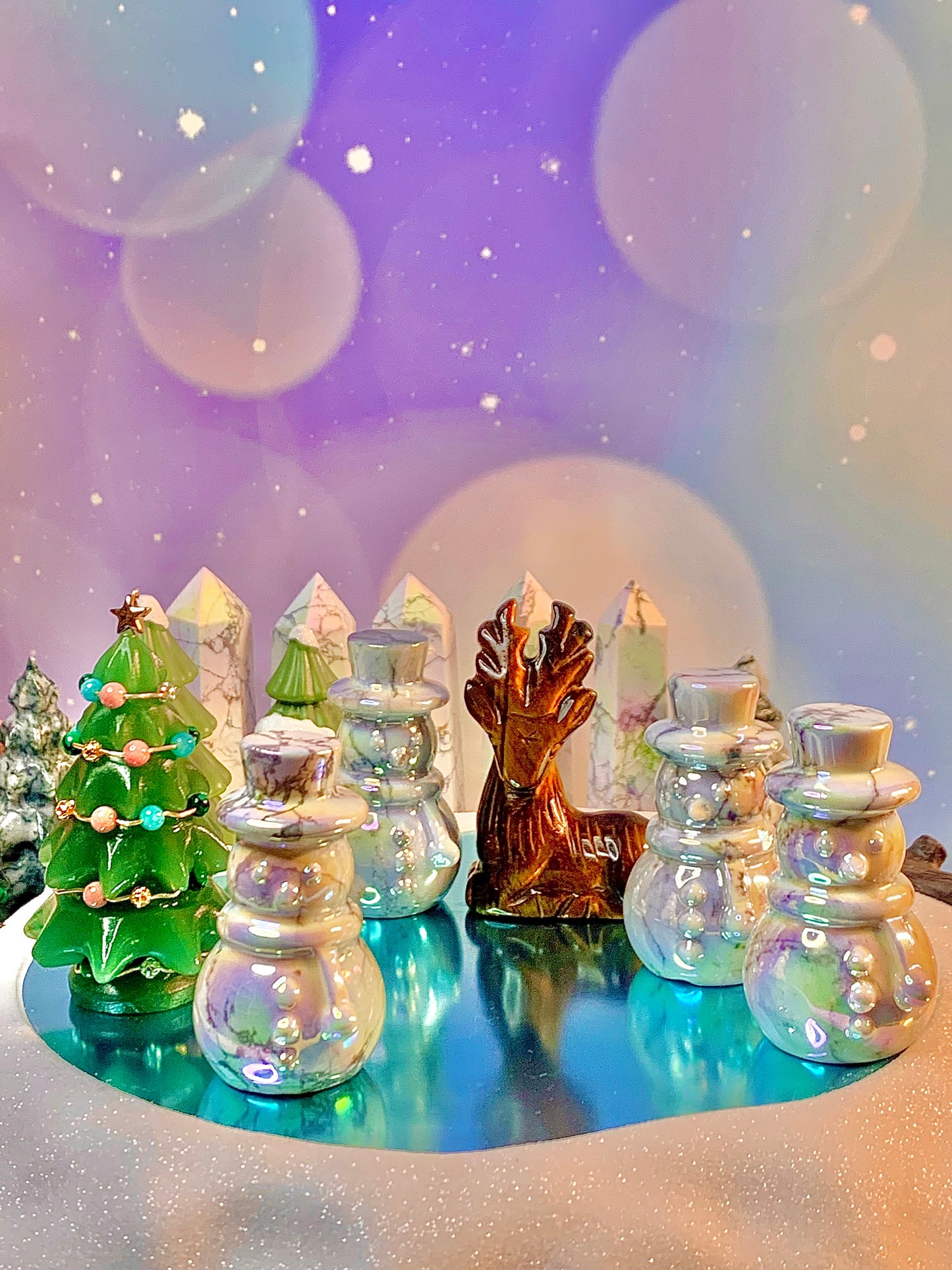 Aura Howlite Snowman ☃️