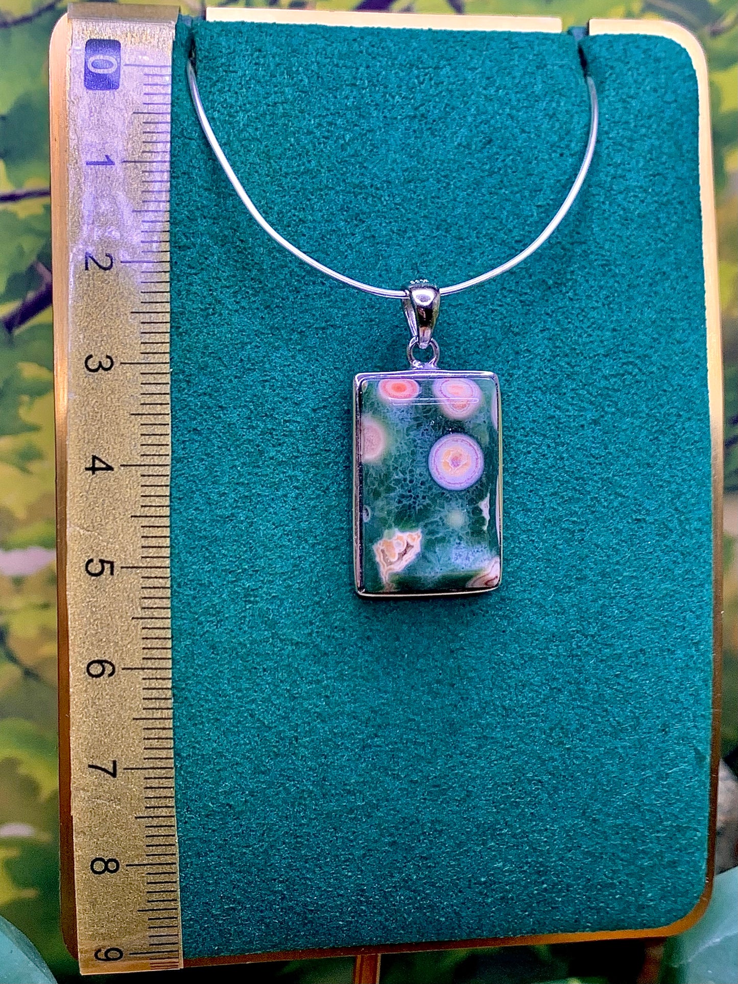 8th Vein Ocean 🌊 Jasper Pendant and Ring Gift Set