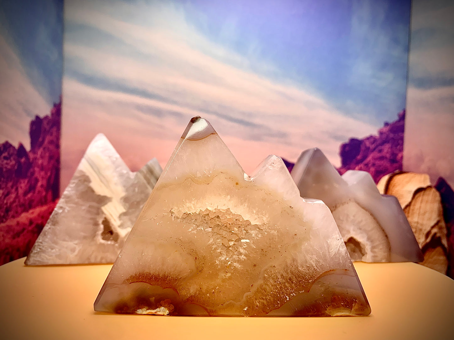 Druzy Agate Mountain ๐๏ธ Carving