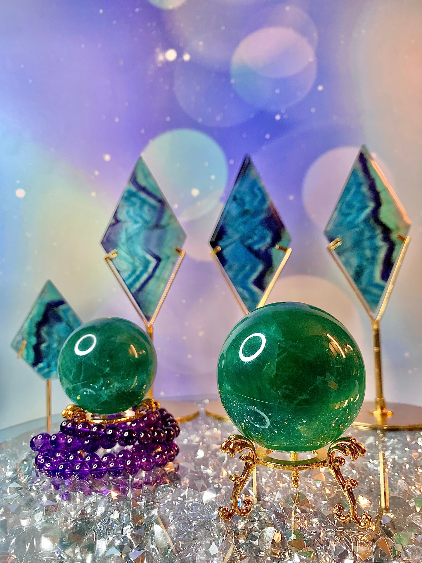 Emerald Green Fluorite Sphere